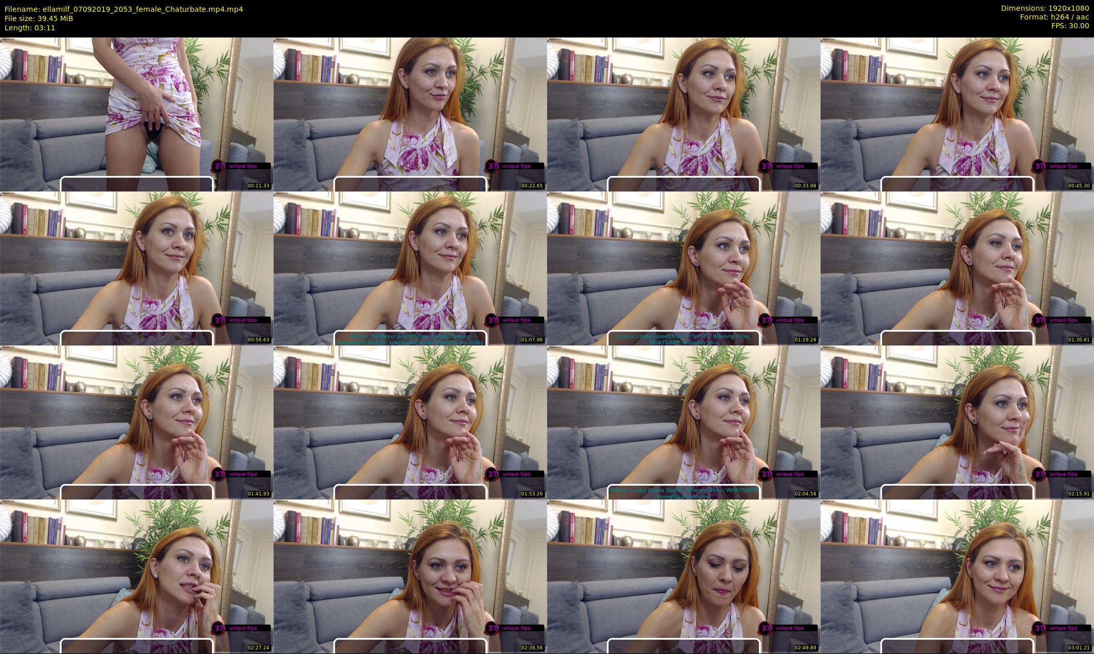ellamilf — 4 minute Chaturbate female cam show recording, 1080p, Sep 7, 2019