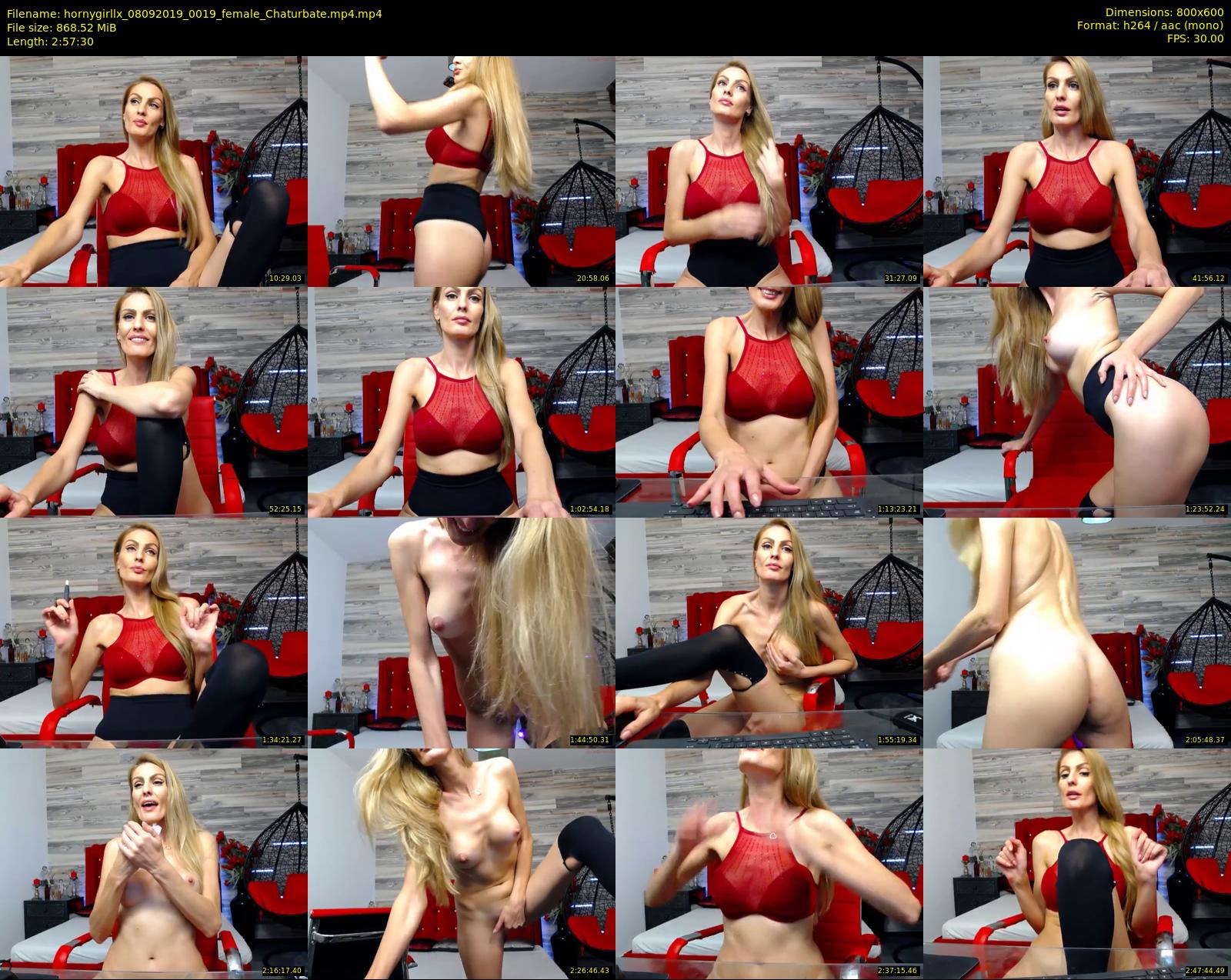 hornygirllx — 178 minute Chaturbate female cam show recording, 480p, Sep 8, 2019