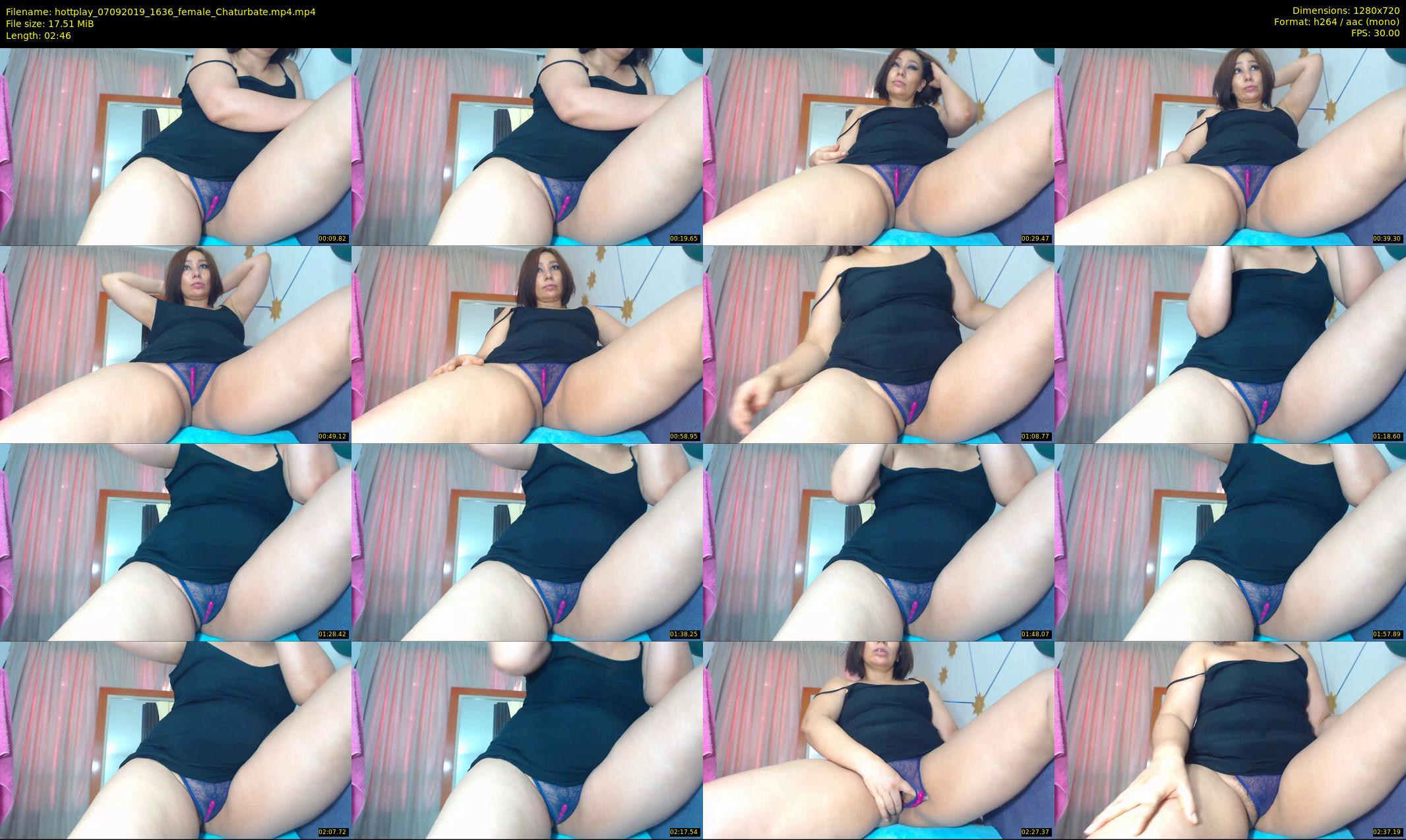 hottplay — 3 minute Chaturbate female cam show recording, 720p, Sep 7, 2019