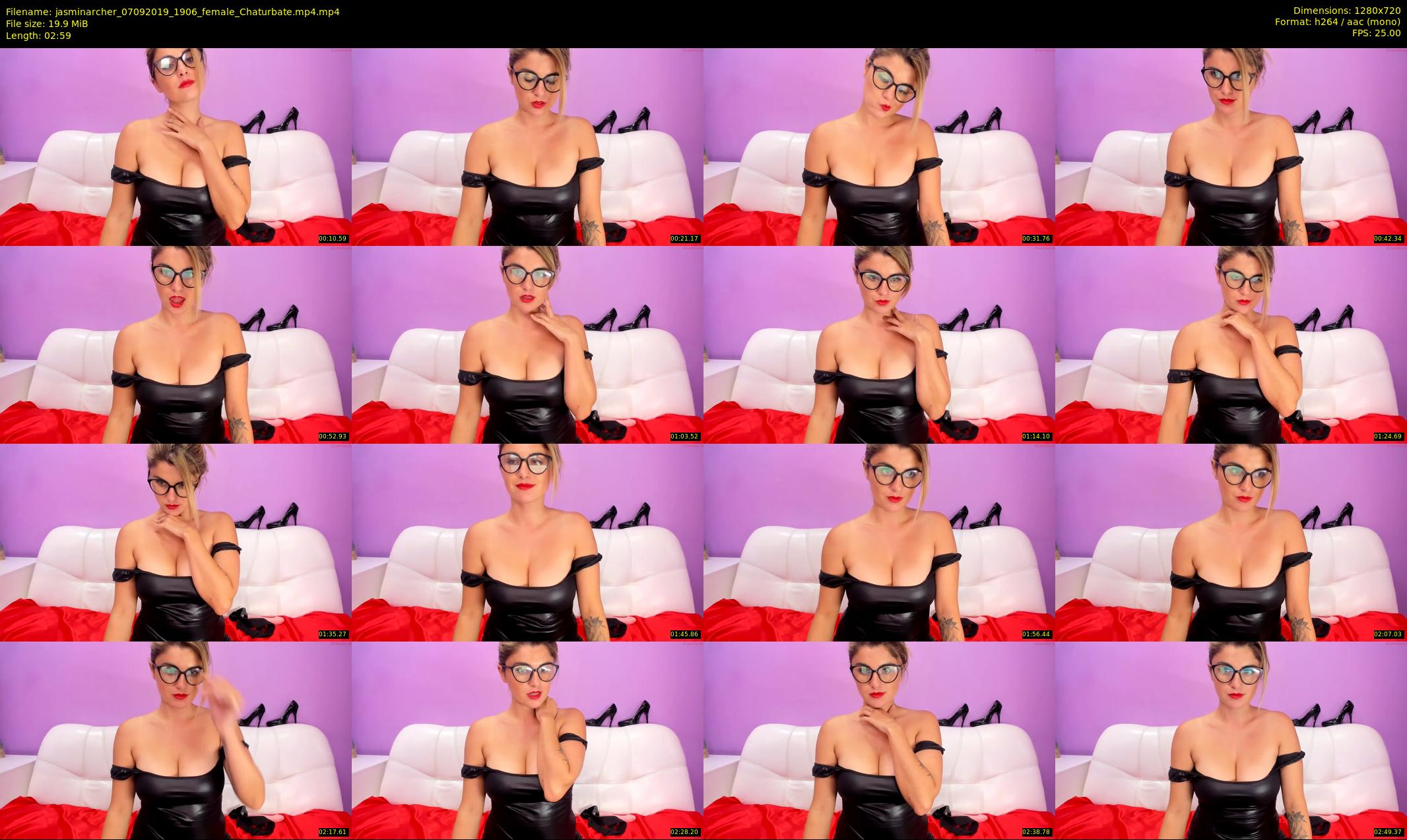 jasminarcher — 3 minute Chaturbate female cam show recording, 720p, Sep 7, 2019