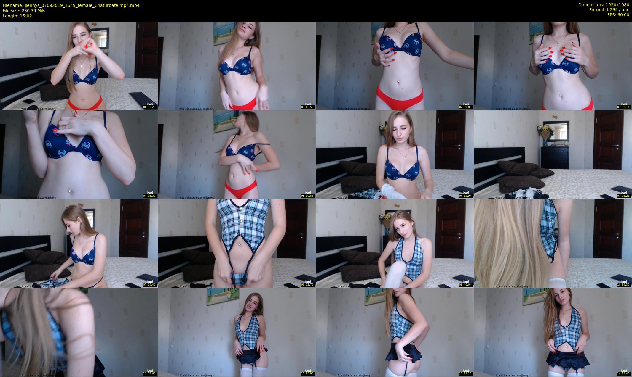 jjennys — 16 minute Chaturbate female cam show recording, 1080p, Sep 7, 2019