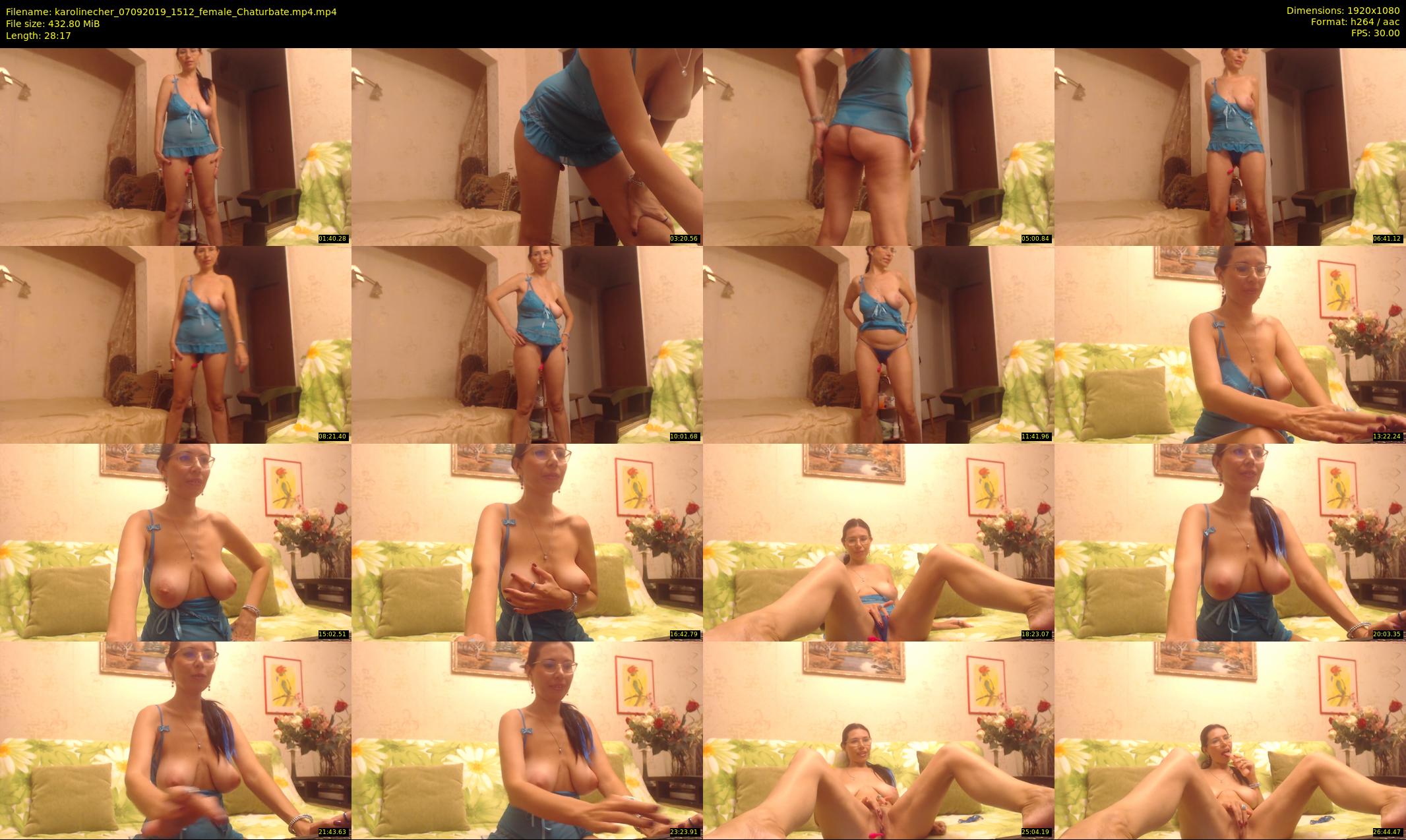karolinecher — 29 minute Chaturbate female cam show recording, 1080p, Sep 7, 2019