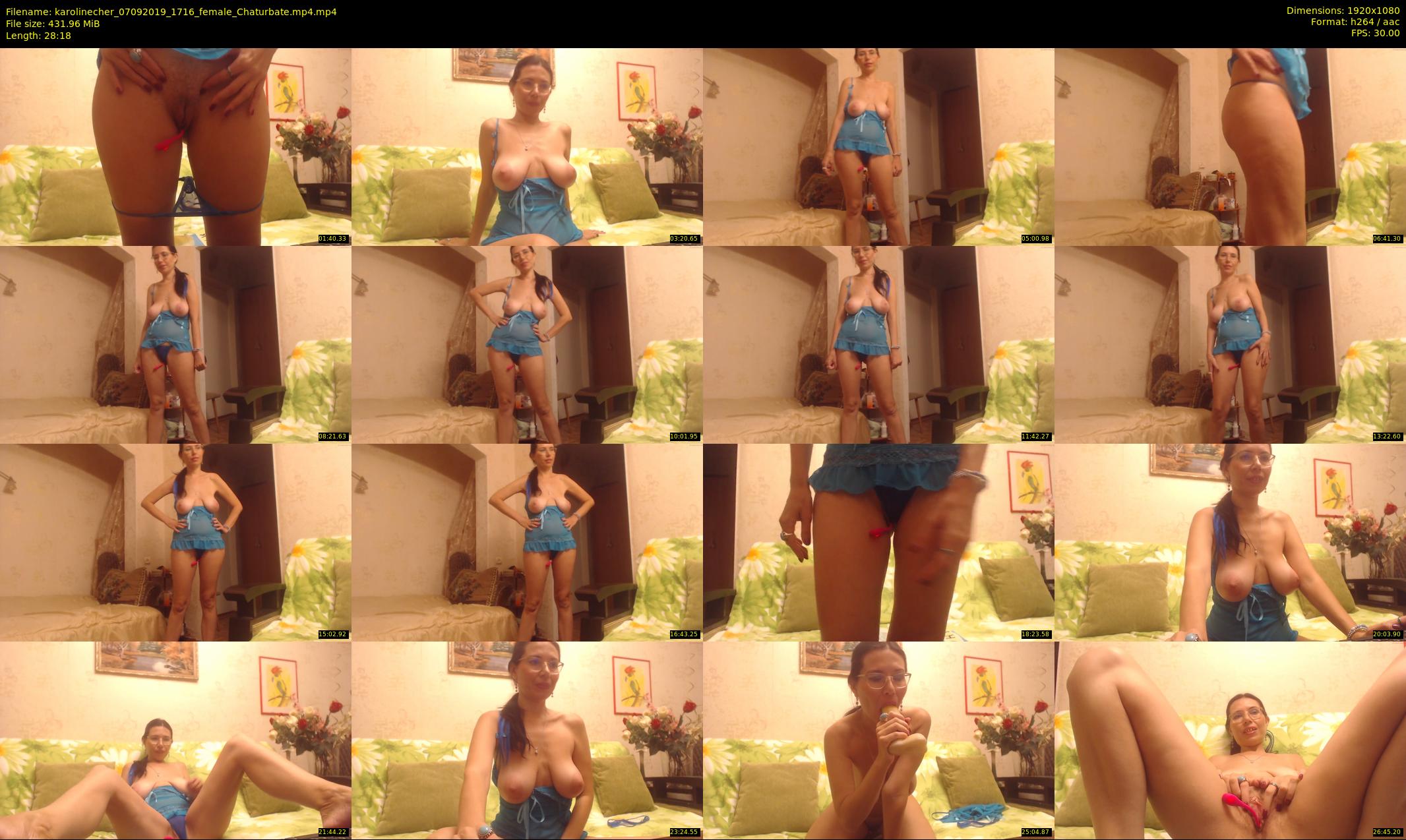 karolinecher — 29 minute Chaturbate female cam show recording, 1080p, Sep 7, 2019