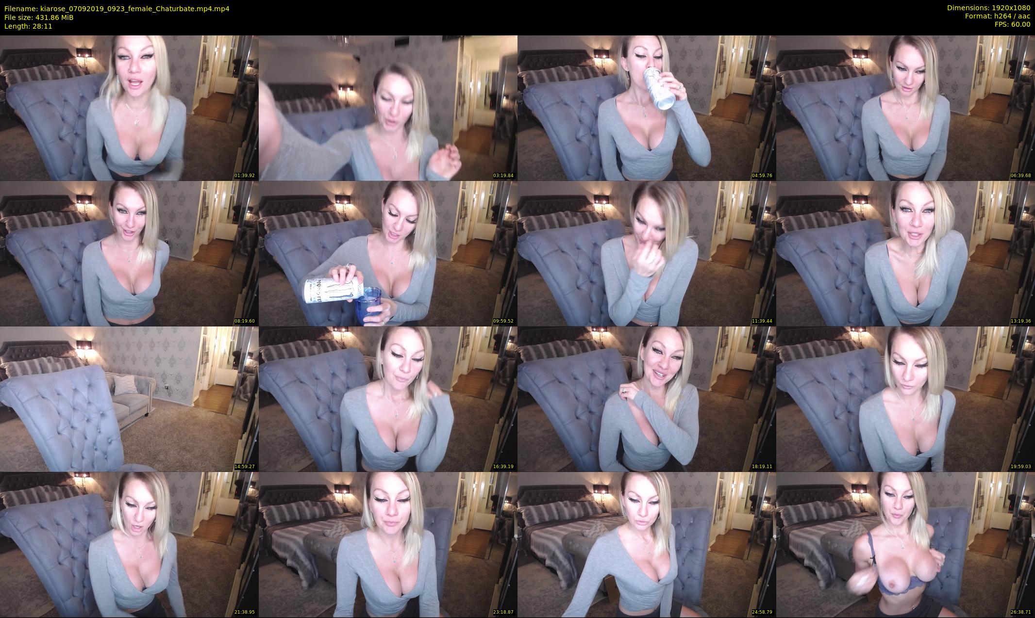 kiarose — 29 minute Chaturbate female cam show recording, 1080p, Sep 7, 2019