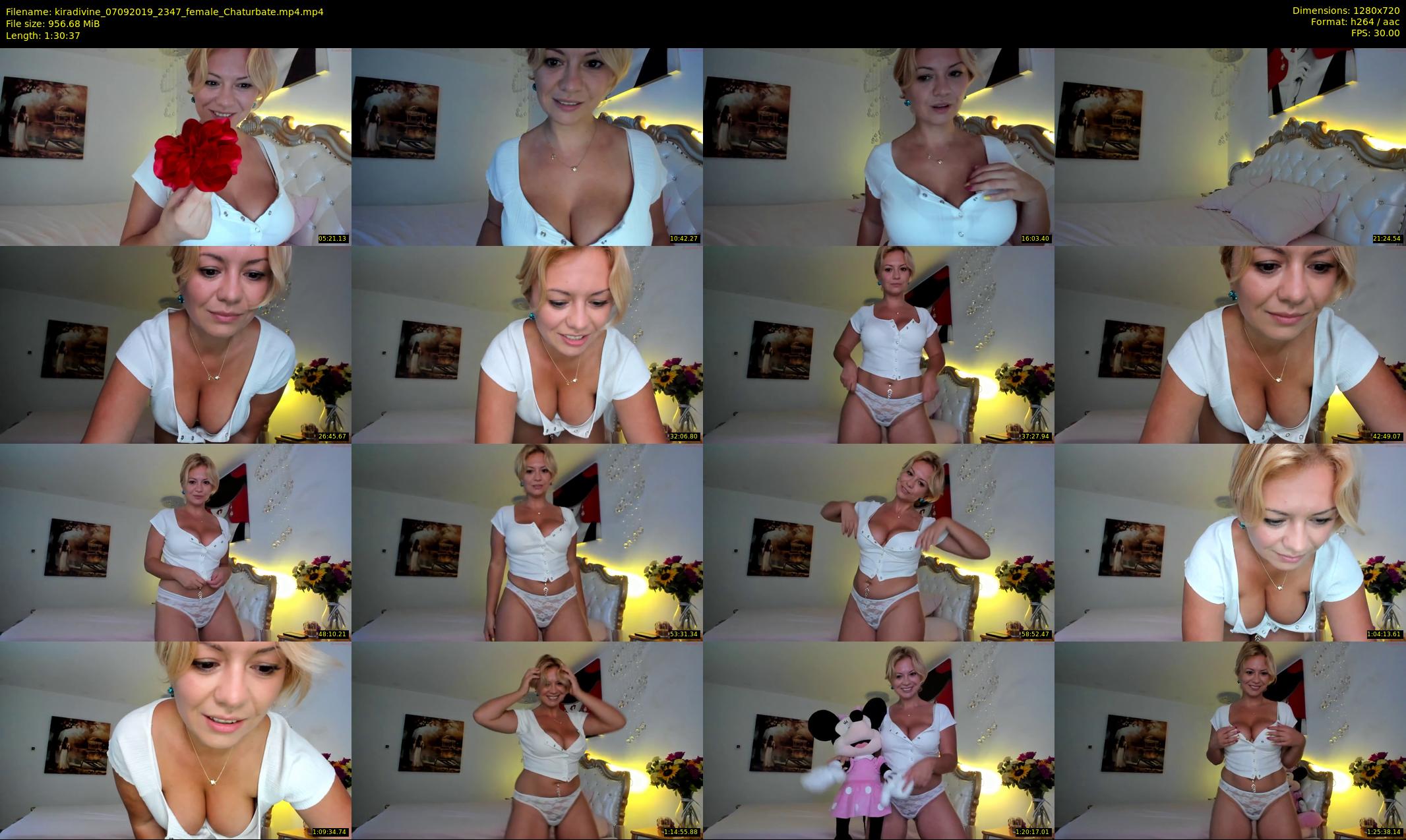 kiradivine — 91 minute Chaturbate female cam show recording, 720p, Sep 7, 2019