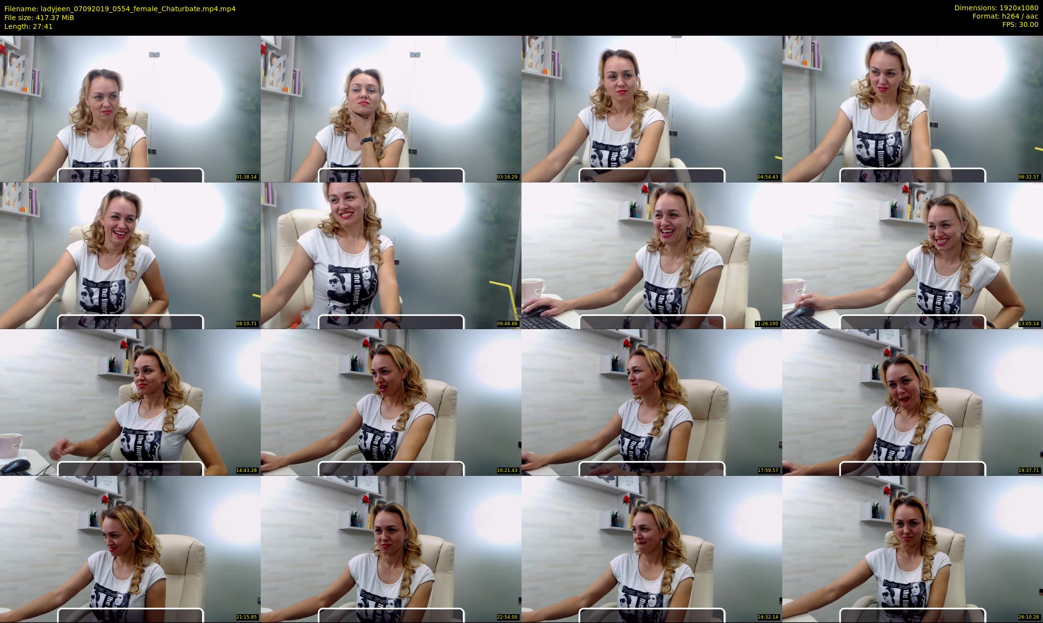 ladyjeen — 28 minute Chaturbate female cam show recording, 1080p, Sep 7, 2019