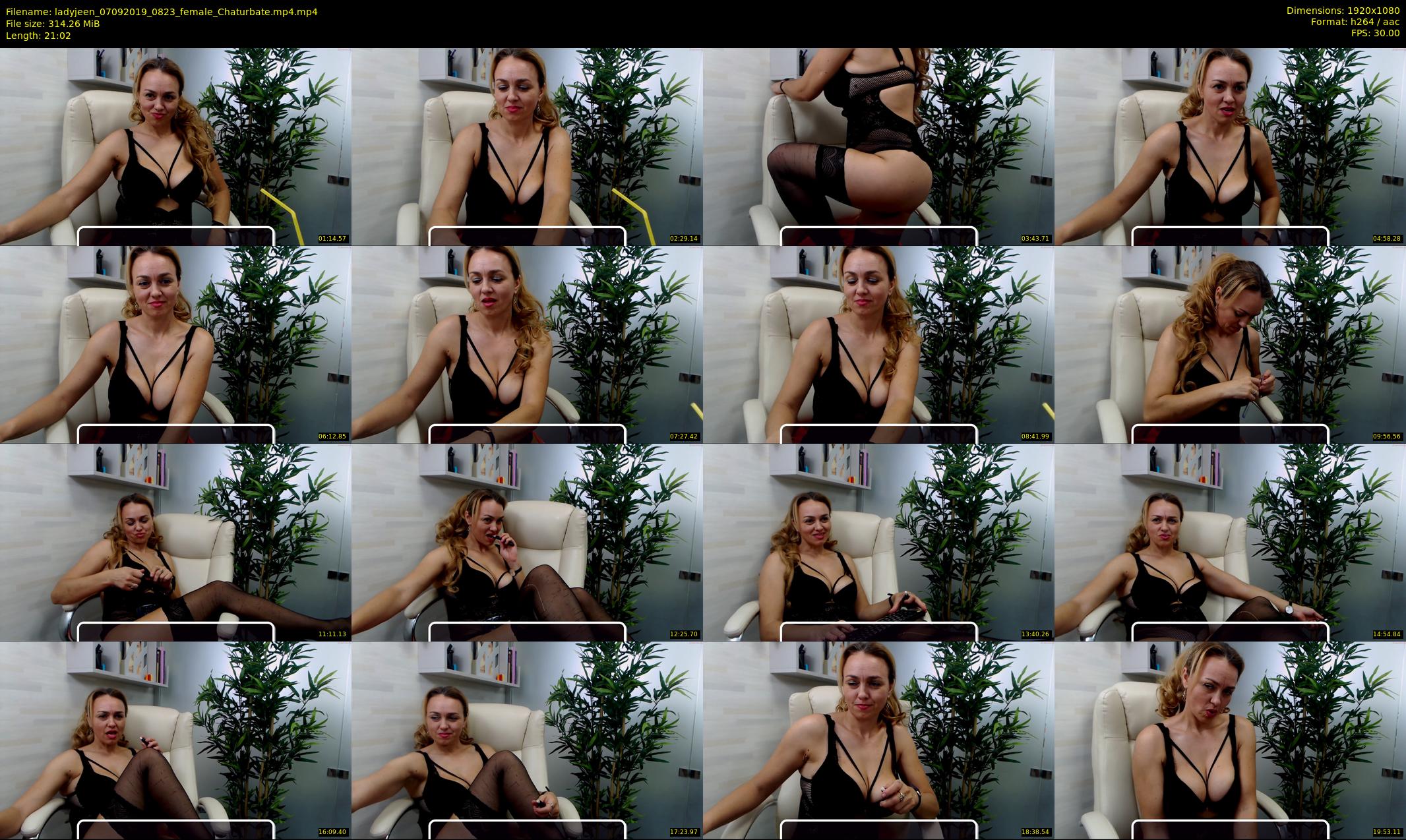 ladyjeen — 22 minute Chaturbate female cam show recording, 1080p, Sep 7, 2019