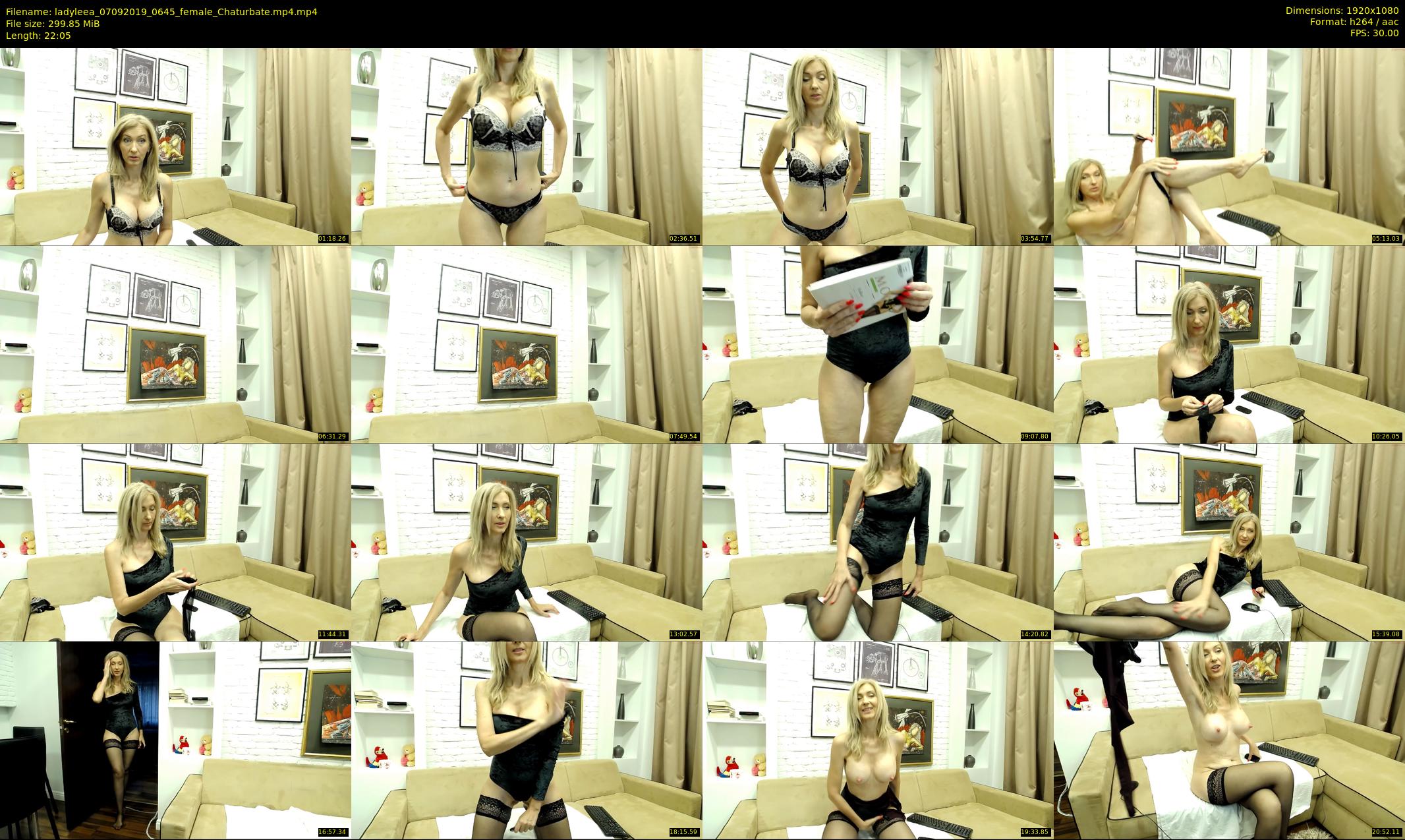 ladyleea — 23 minute Chaturbate female cam show recording, 1080p, Sep 7, 2019