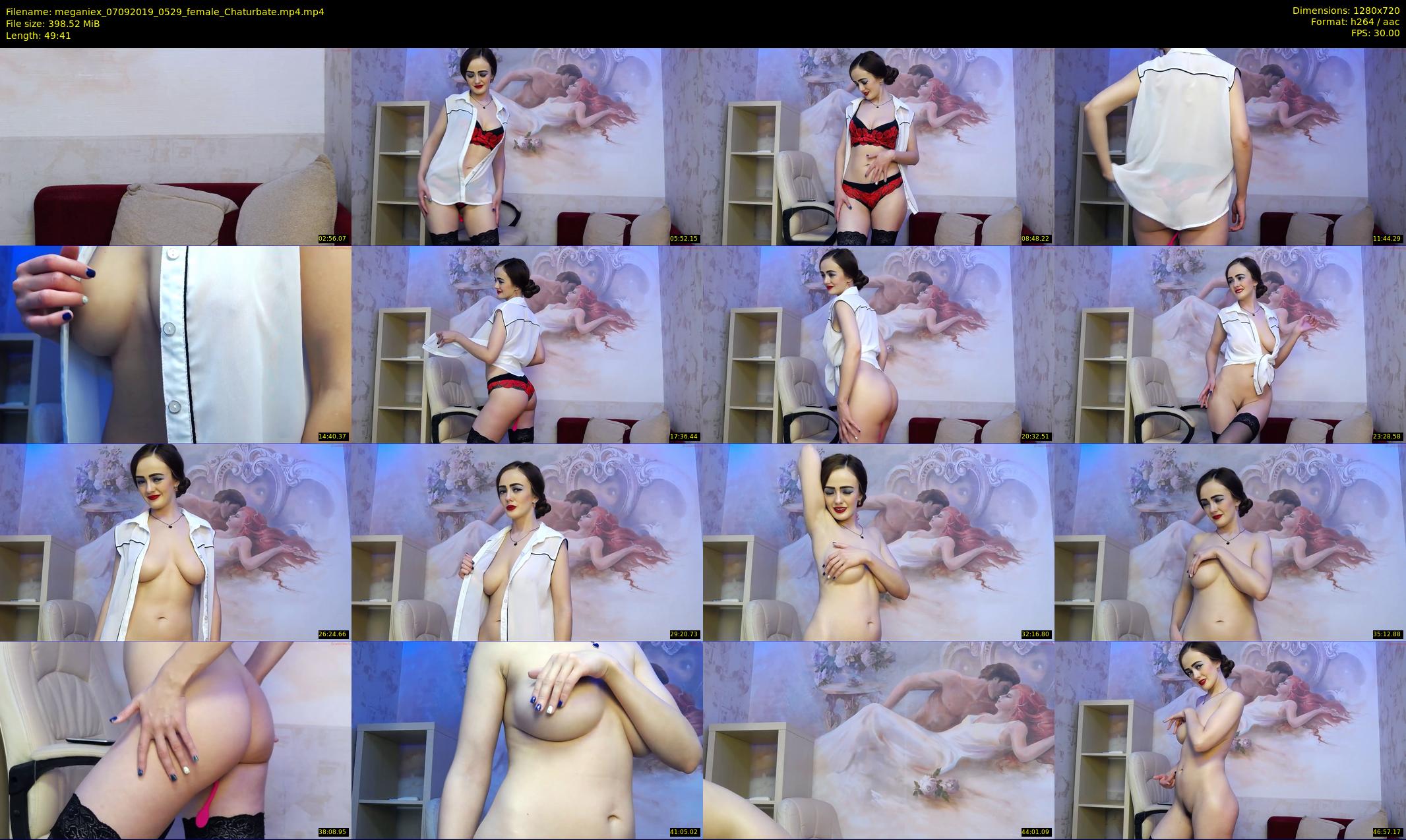 meganiex — 50 minute Chaturbate female cam show recording, 720p, Sep 7, 2019