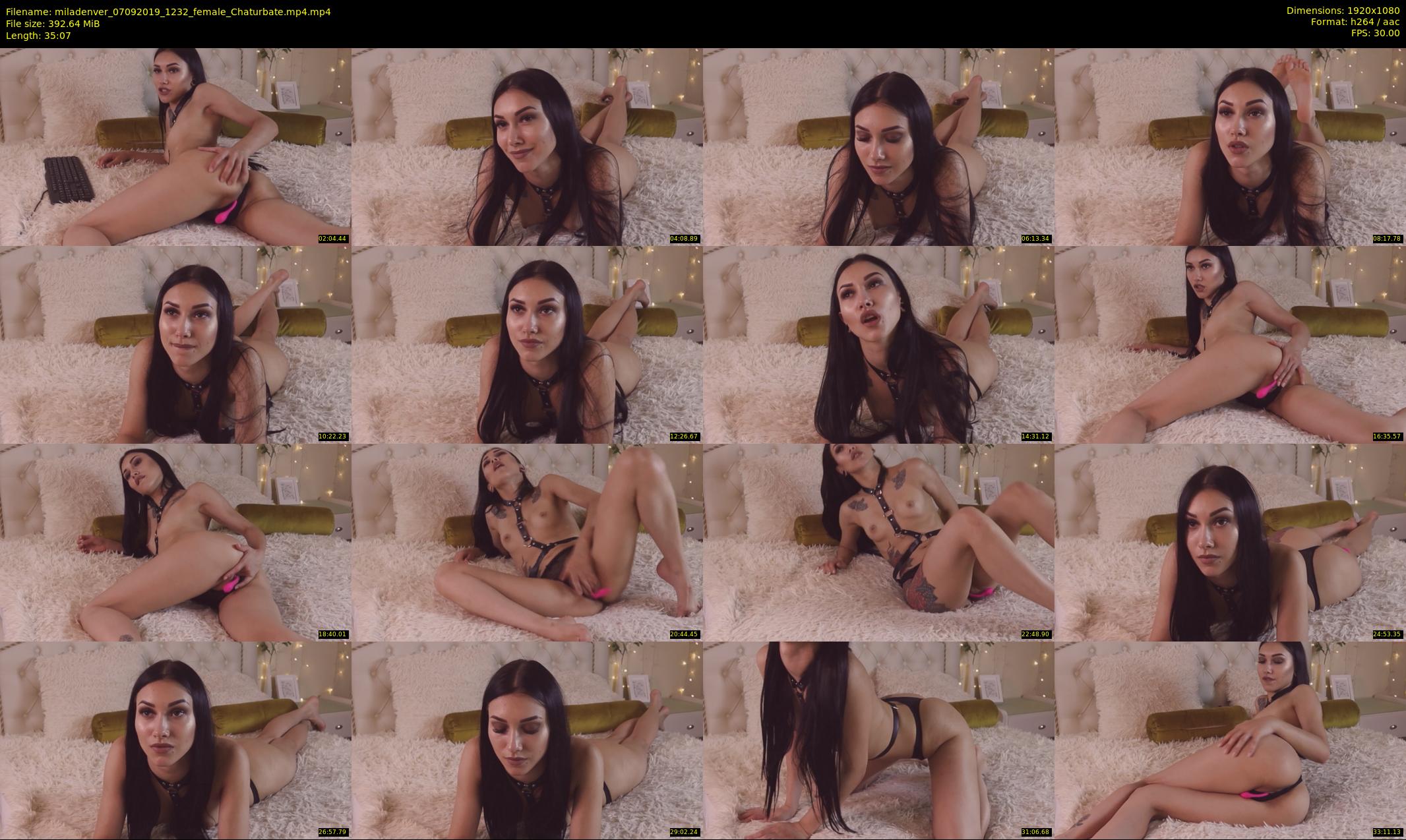miladenver — 36 minute Chaturbate female cam show recording, 1080p, Sep 7, 2019