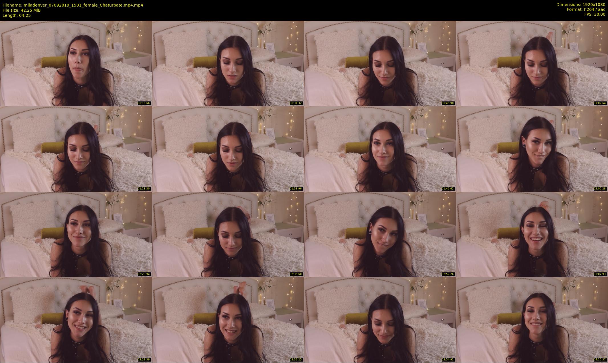 miladenver — 5 minute Chaturbate female cam show recording, 1080p, Sep 7, 2019