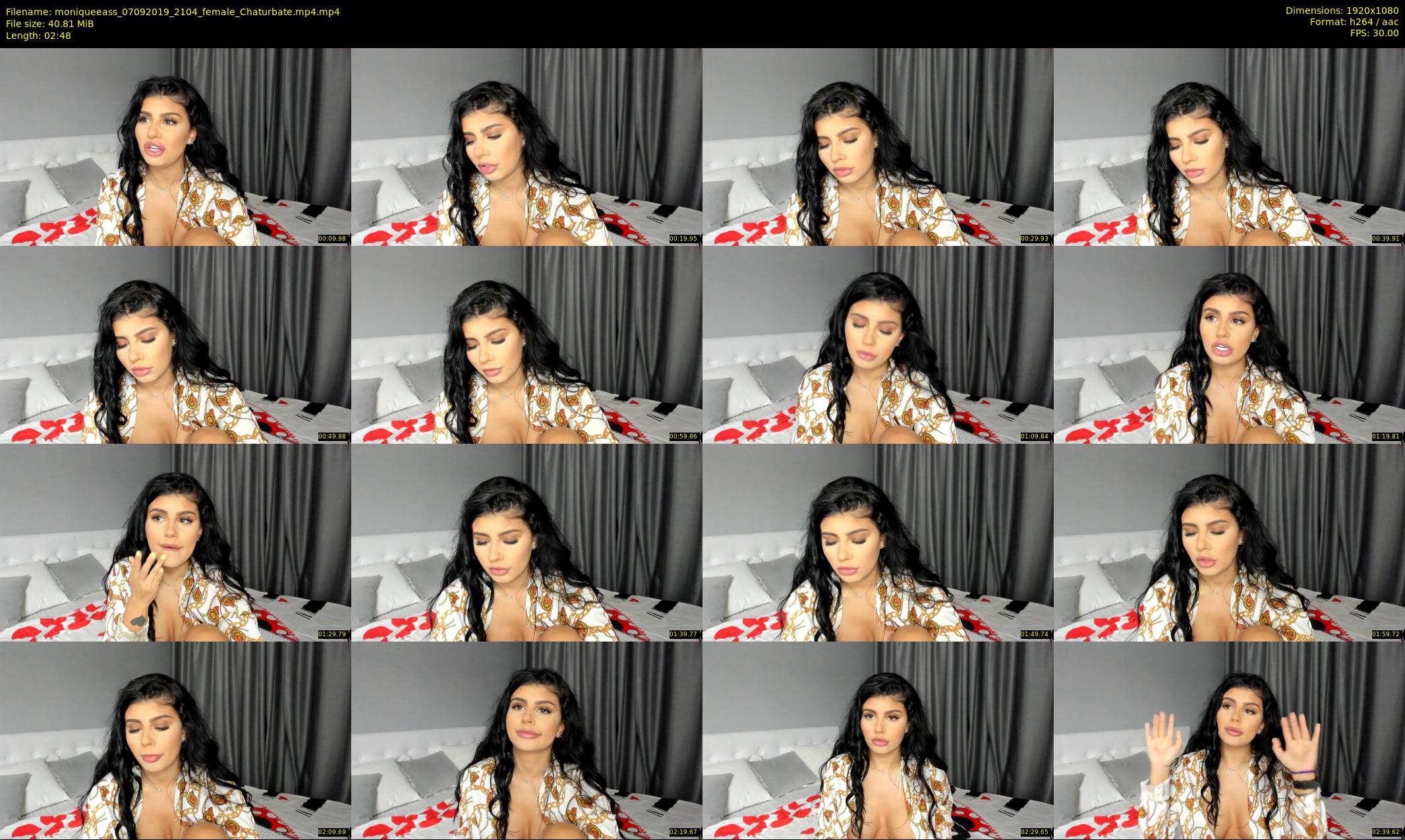 moniqueeass — 3 minute Chaturbate female cam show recording, 1080p, Sep 7, 2019