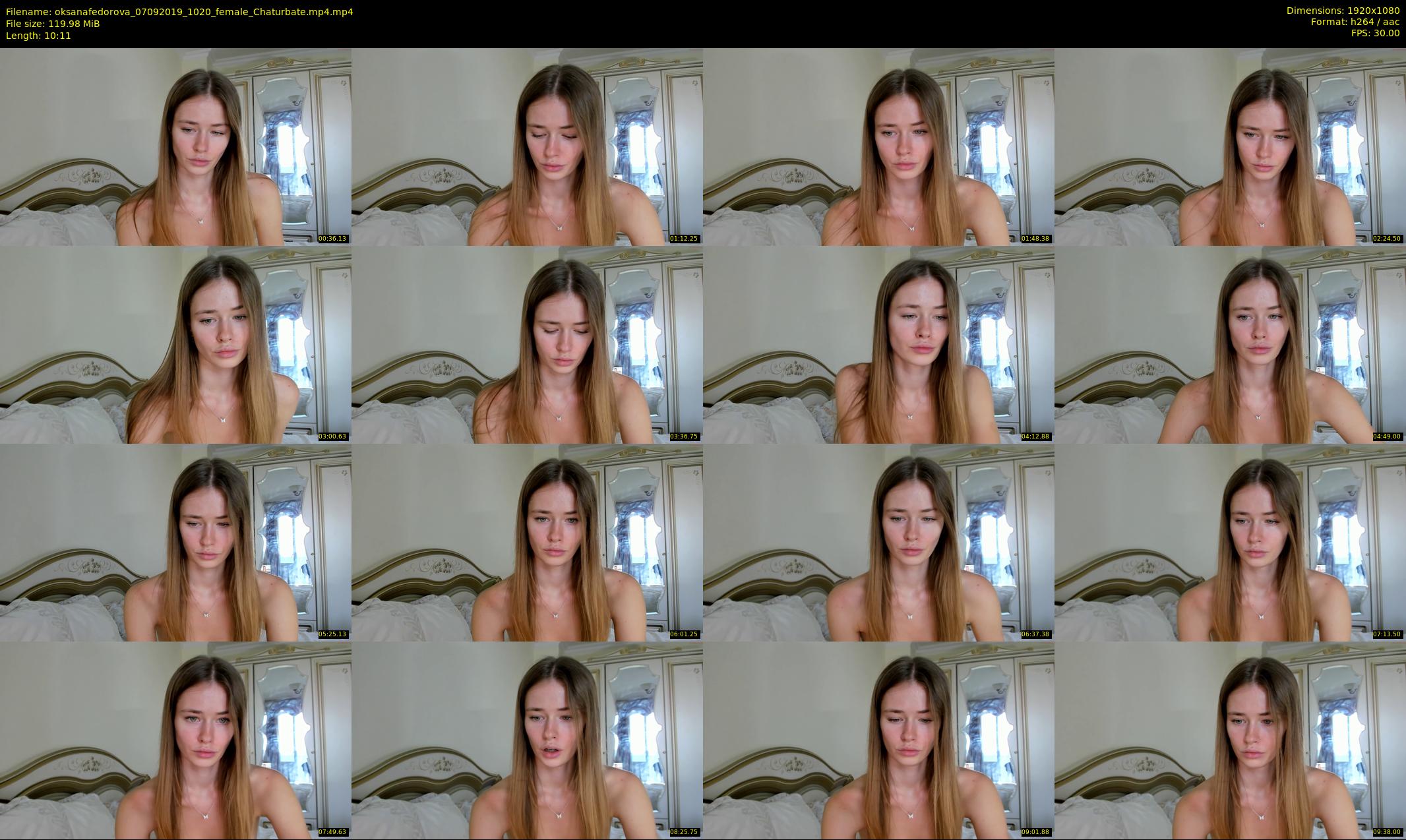 oksanafedorova — 11 minute Chaturbate female cam show recording, 1080p, Sep 7, 2019