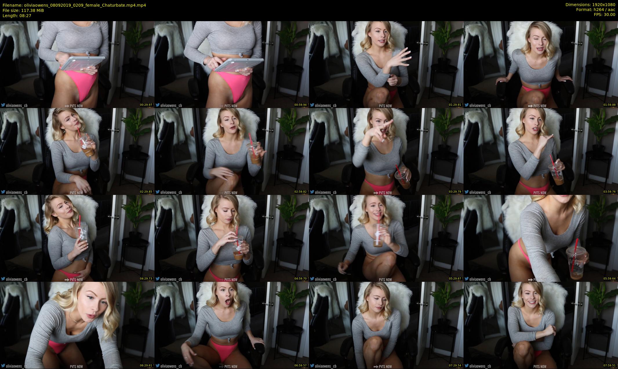 oliviaowens — 9 minute Chaturbate female cam show recording, 1080p, Sep 8, 2019