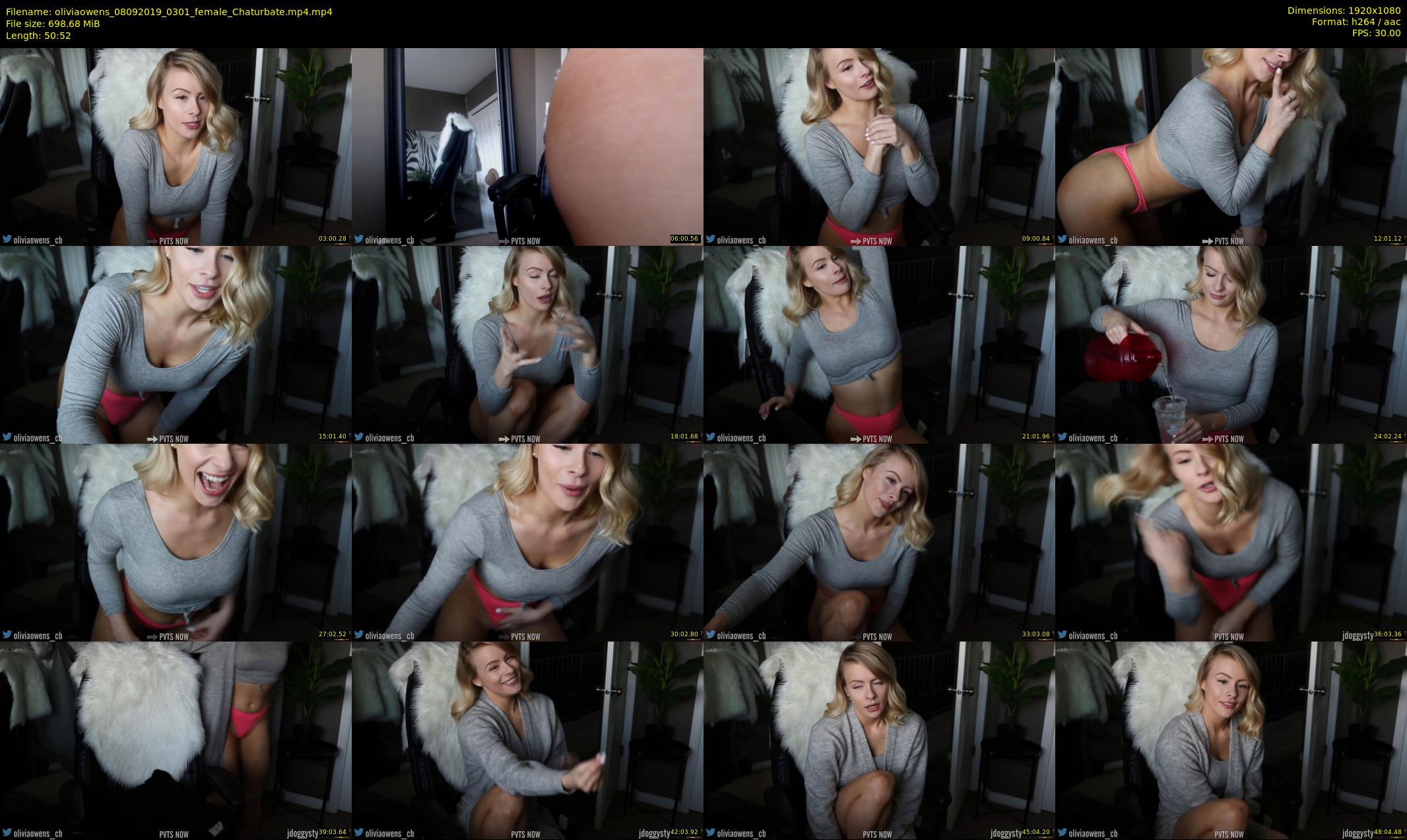 oliviaowens — 51 minute Chaturbate female cam show recording, 1080p, Sep 8, 2019