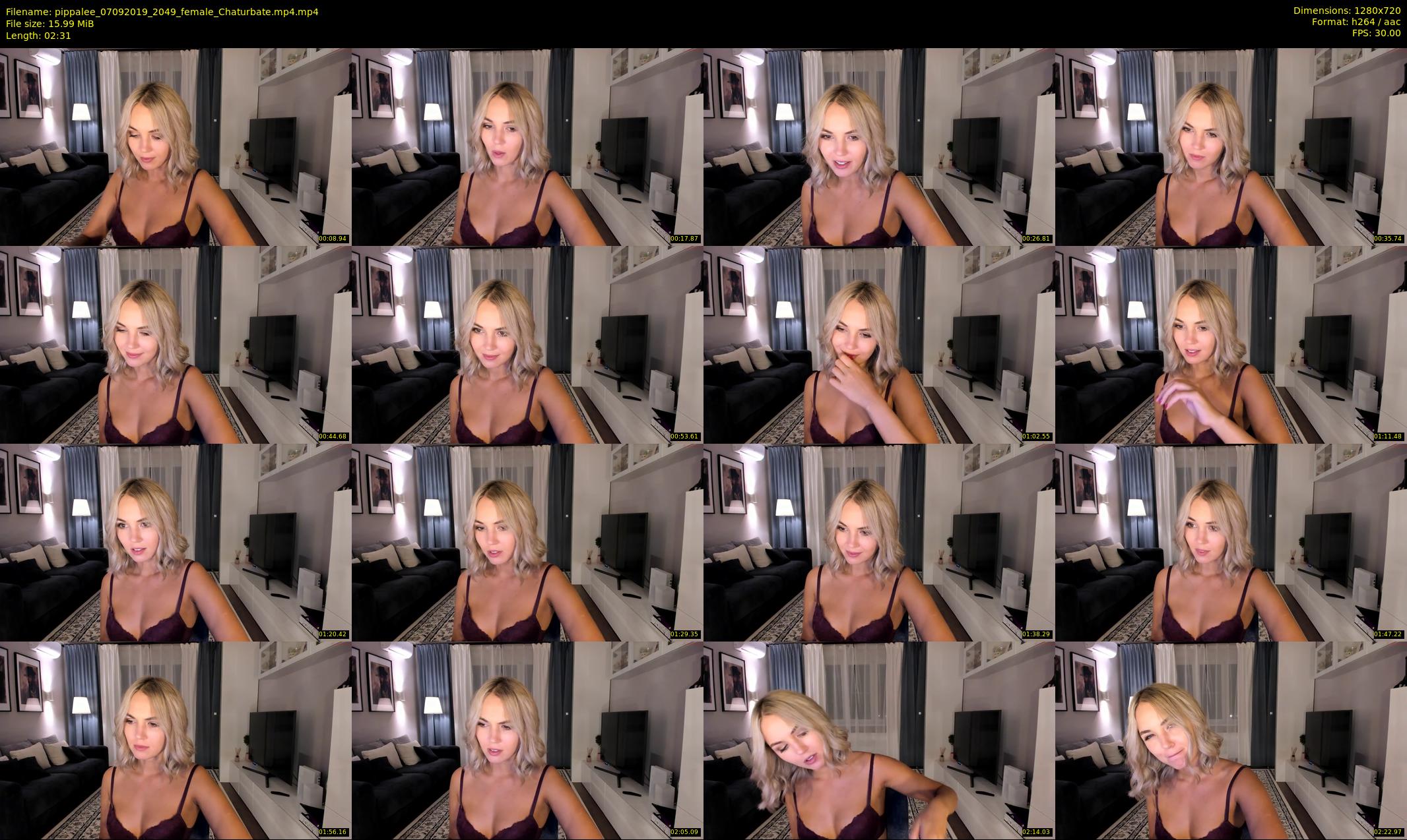 pippalee — 3 minute Chaturbate female cam show recording, 720p, Sep 7, 2019