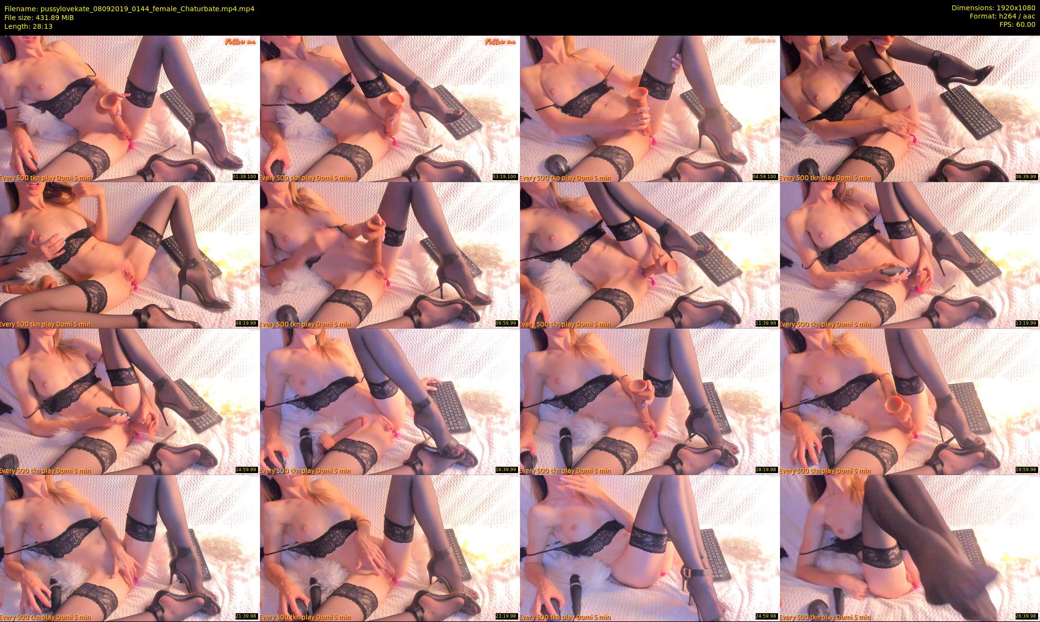 pussylovekate — 29 minute Chaturbate female cam show recording, 1080p, Sep 8, 2019