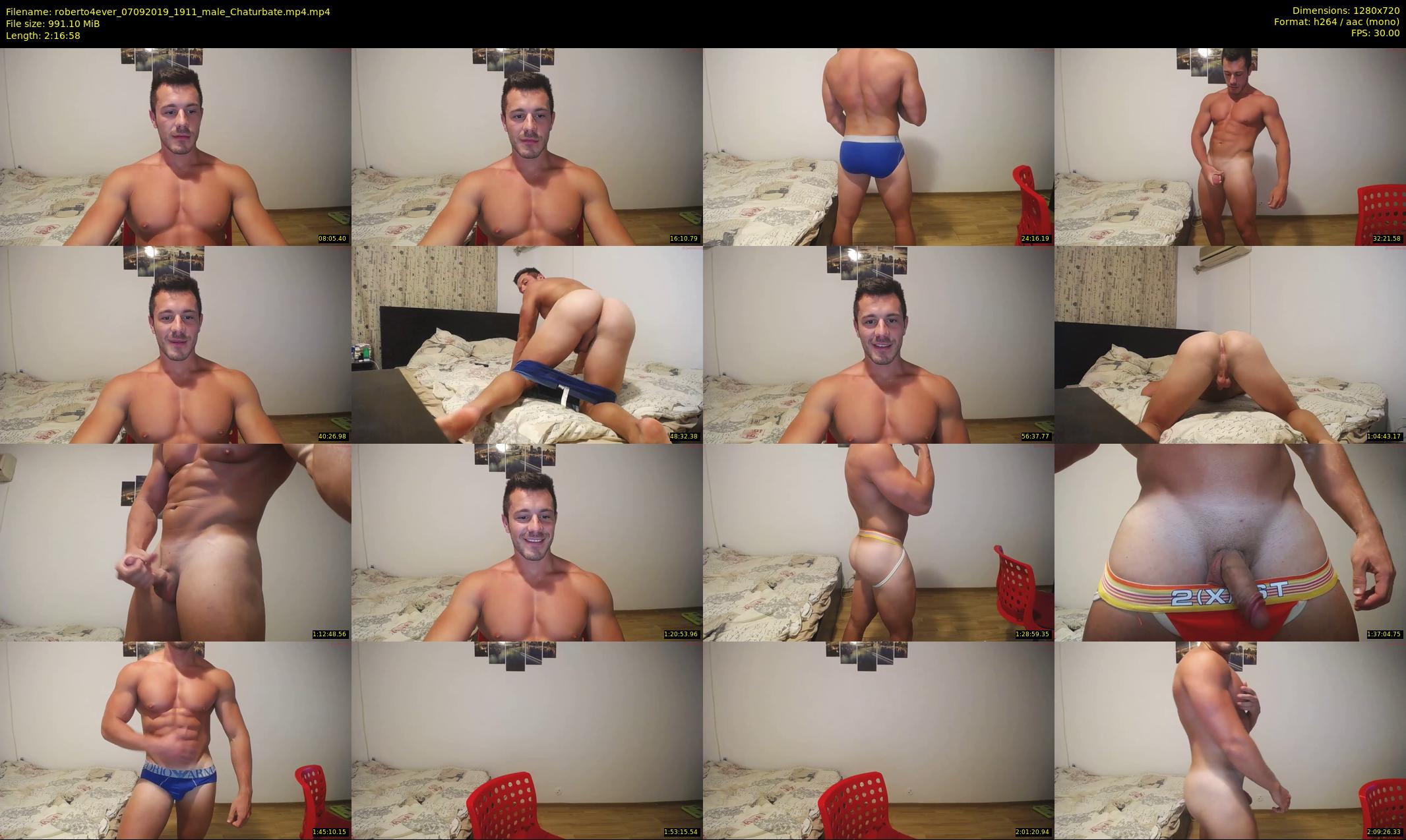 roberto4ever — 137 minute Chaturbate male cam show recording, 720p, Sep 7, 2019