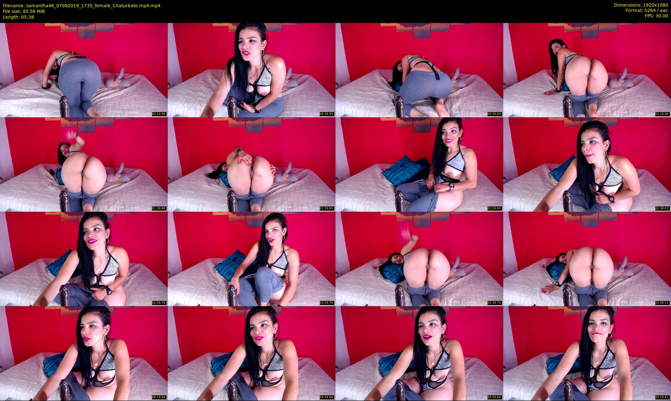 samantha46 — 6 minute Chaturbate female cam show recording, 1080p, Sep 7, 2019