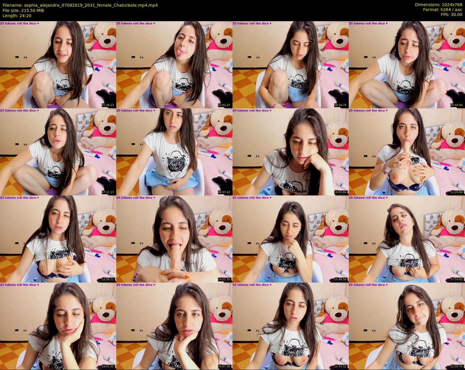 sophia_alejandra — 25 minute Chaturbate female cam show recording, 720p, Sep 7, 2019
