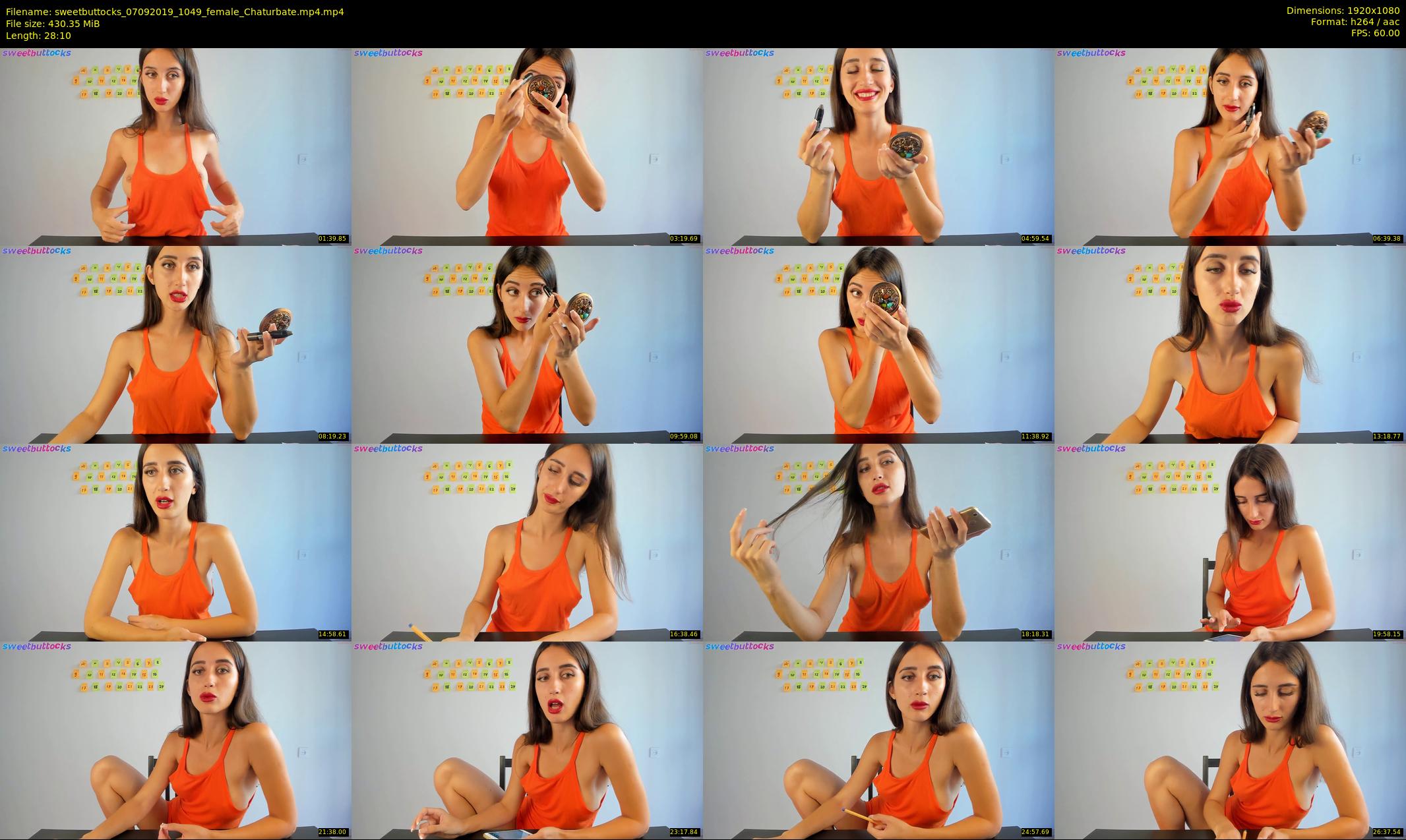 sweetbuttocks — 29 minute Chaturbate female cam show recording, 1080p, Sep 7, 2019