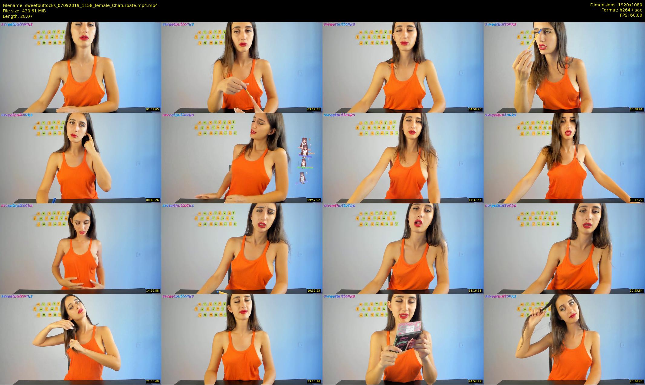 sweetbuttocks — 29 minute Chaturbate female cam show recording, 1080p, Sep 7, 2019