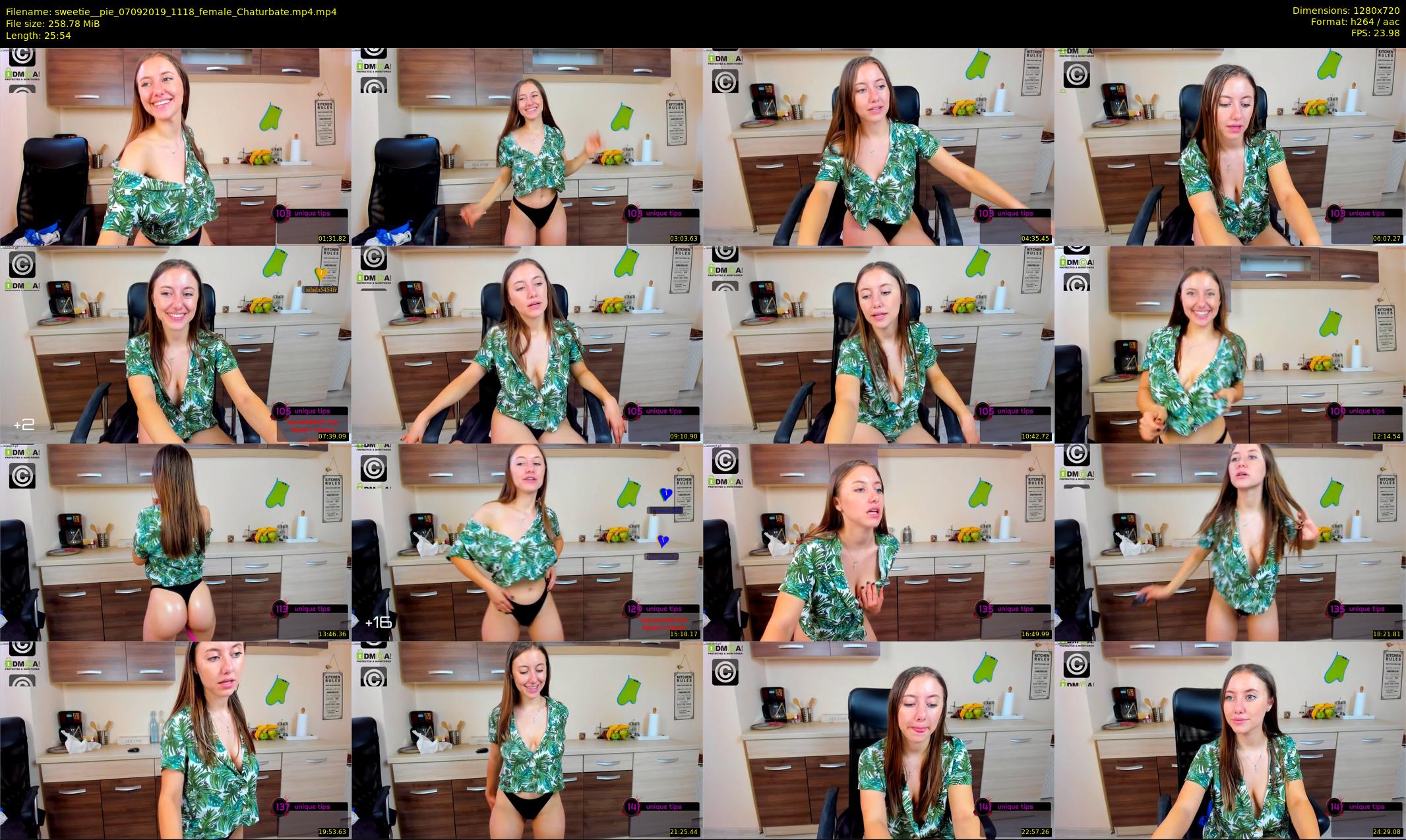 sweetie__pie — 26 minute Chaturbate female cam show recording, 720p, Sep 7, 2019