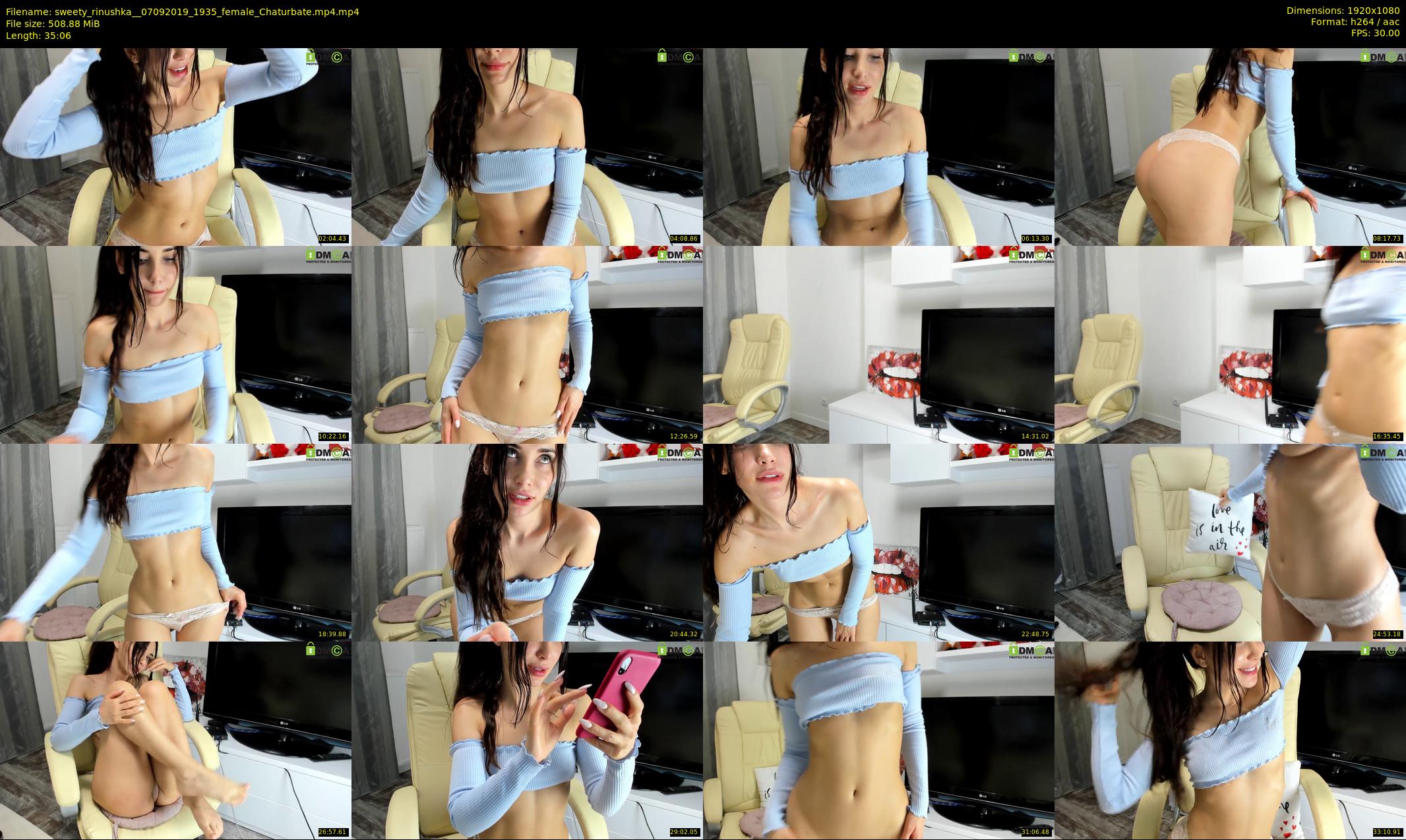 sweety_rinushka_ — 36 minute Chaturbate female cam show recording, 1080p, Sep 7, 2019
