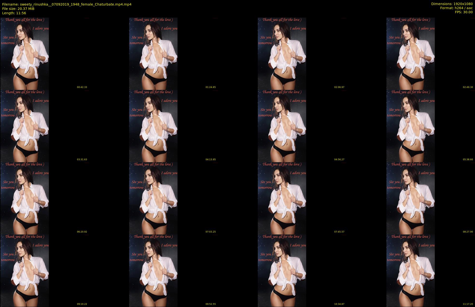 sweety_rinushka_ — 12 minute Chaturbate female cam show recording, 1080p, Sep 7, 2019