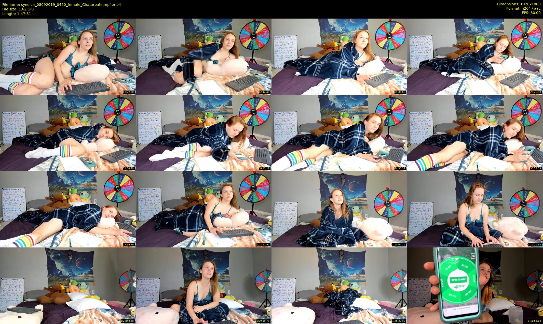 syndica — 108 minute Chaturbate female cam show recording, 1080p, Sep 8, 2019