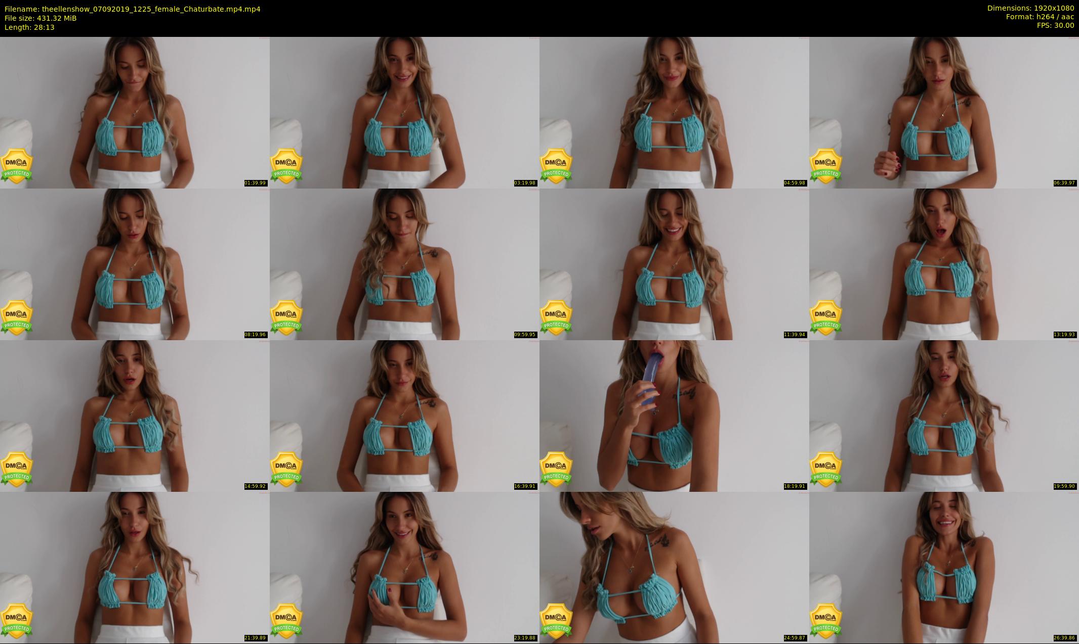 theellenshow — 29 minute Chaturbate female cam show recording, 1080p, Sep 7, 2019