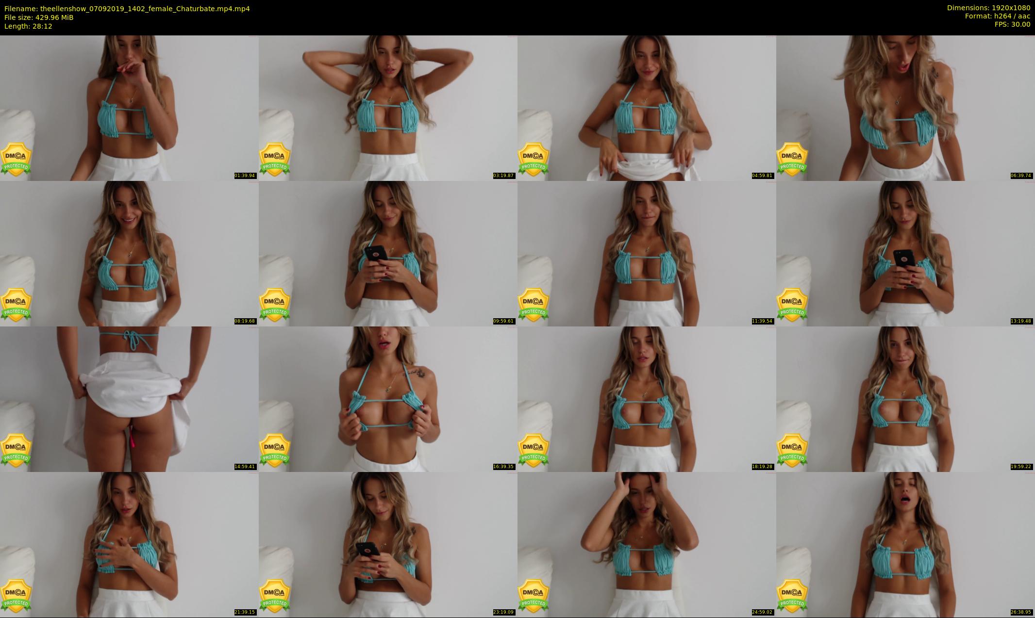 theellenshow — 29 minute Chaturbate female cam show recording, 1080p, Sep 7, 2019