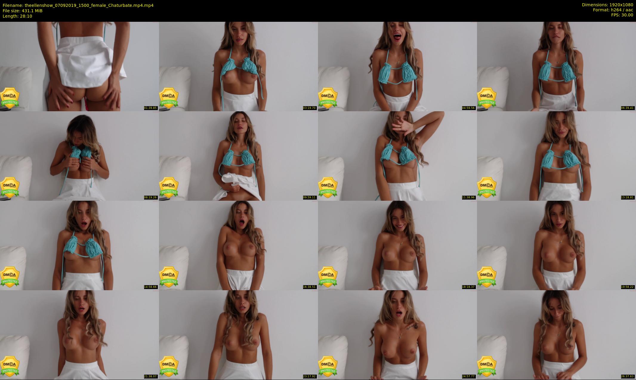 theellenshow — 29 minute Chaturbate female cam show recording, 1080p, Sep 7, 2019