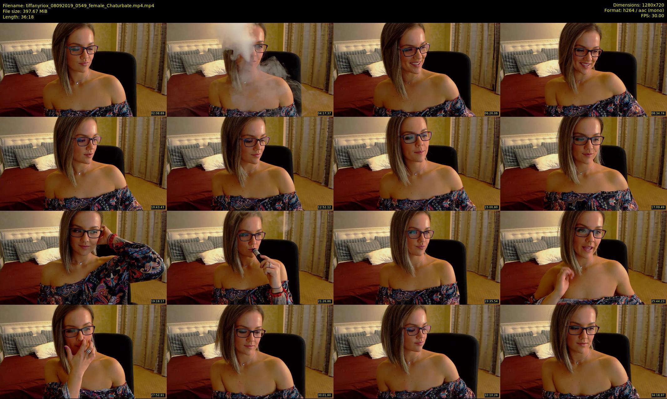 tiffanyriox — 37 minute Chaturbate female cam show recording, 720p, Sep 8, 2019