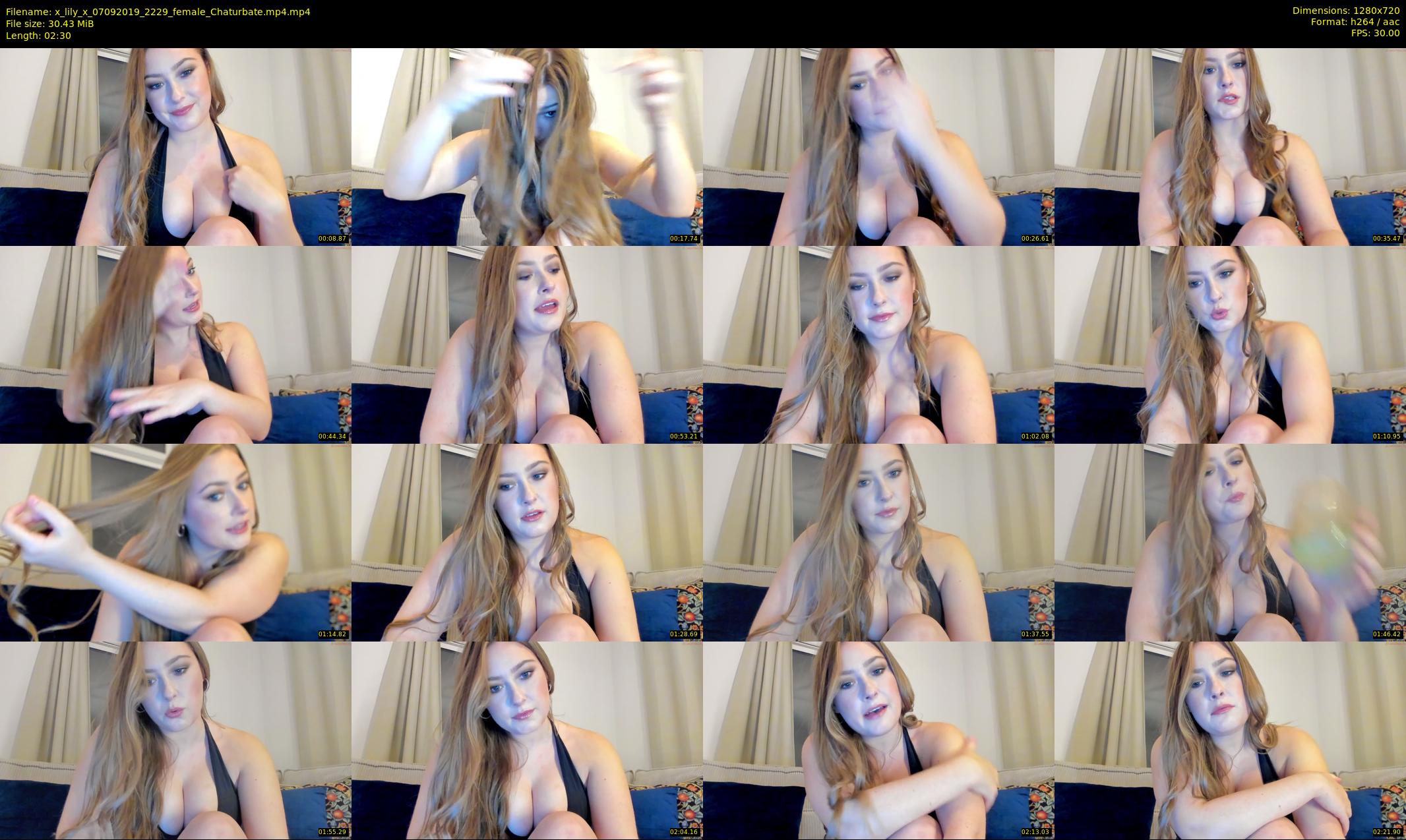 x_lily_x — 3 minute Chaturbate female cam show recording, 720p, Sep 7, 2019