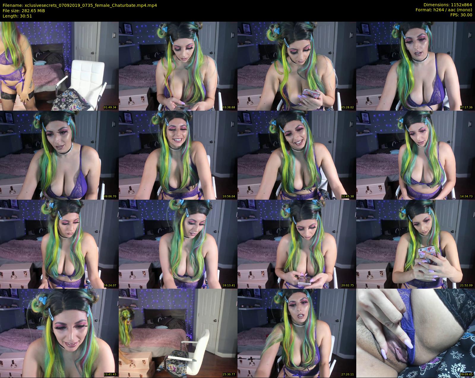 xclusivesecrets — 31 minute Chaturbate female cam show recording, 720p, Sep 7, 2019