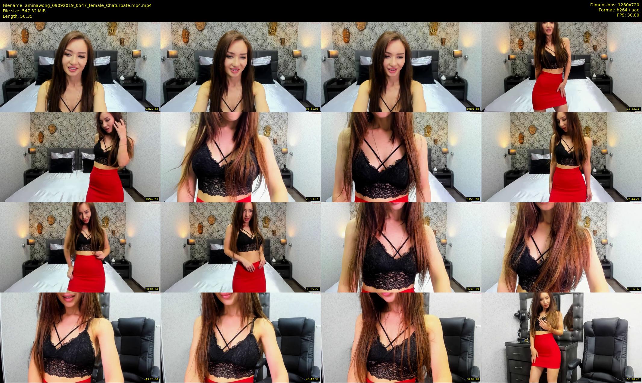 aminawong — 57 minute Chaturbate female cam show recording, 720p, Sep 9, 2019