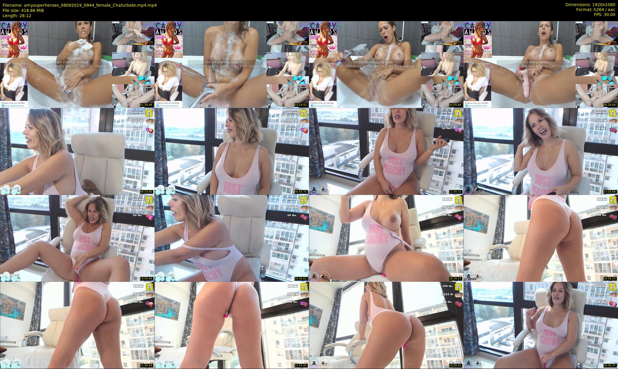 amysuperheroes — 29 minute Chaturbate female cam show recording, 1080p, Sep 8, 2019