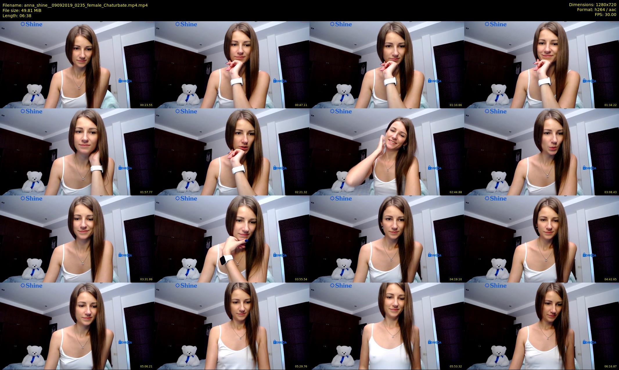anna_shine_ — 7 minute Chaturbate female cam show recording, 720p, Sep 9, 2019