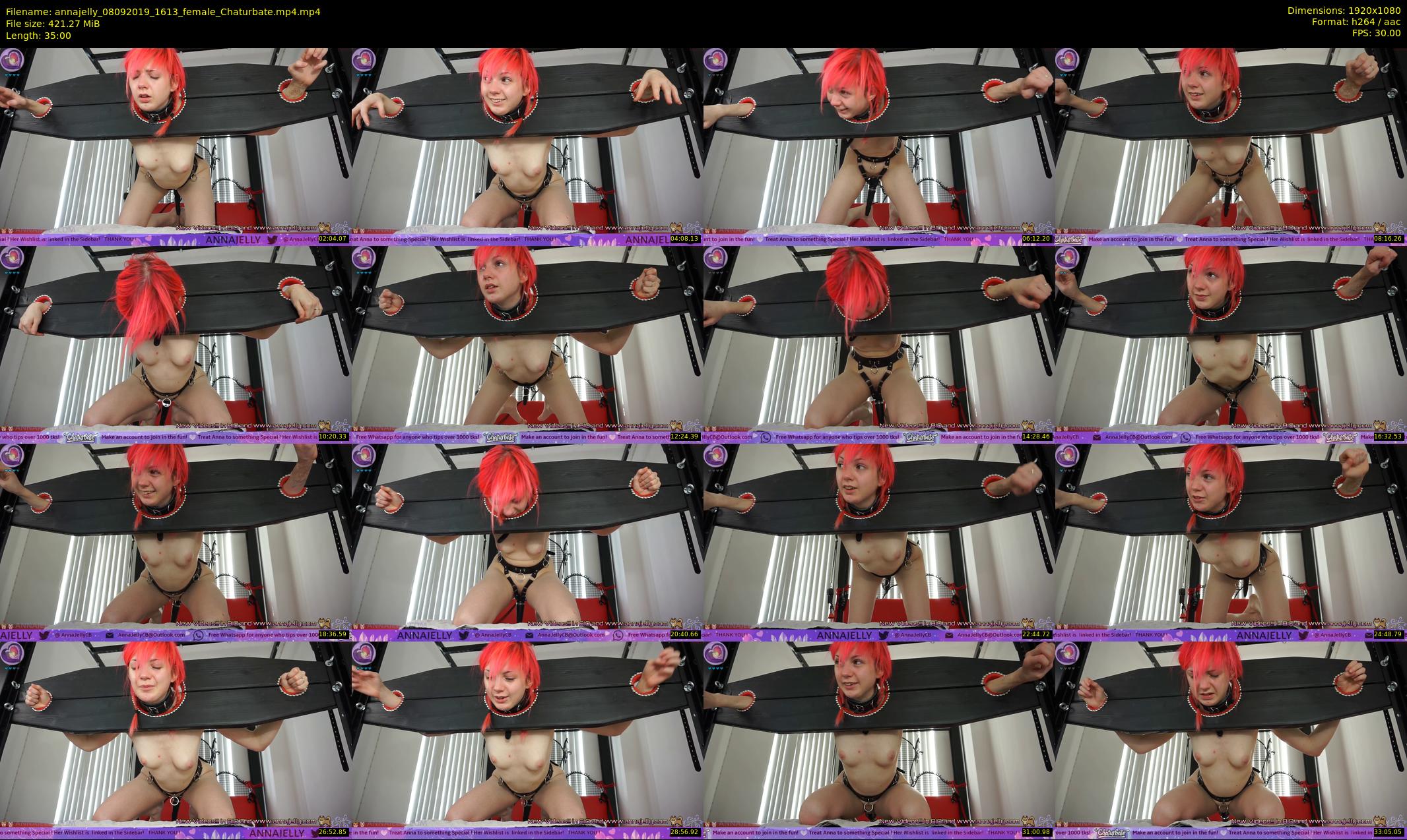 annajelly — 35 minute Chaturbate couple cam show recording, 1080p, Sep 8, 2019