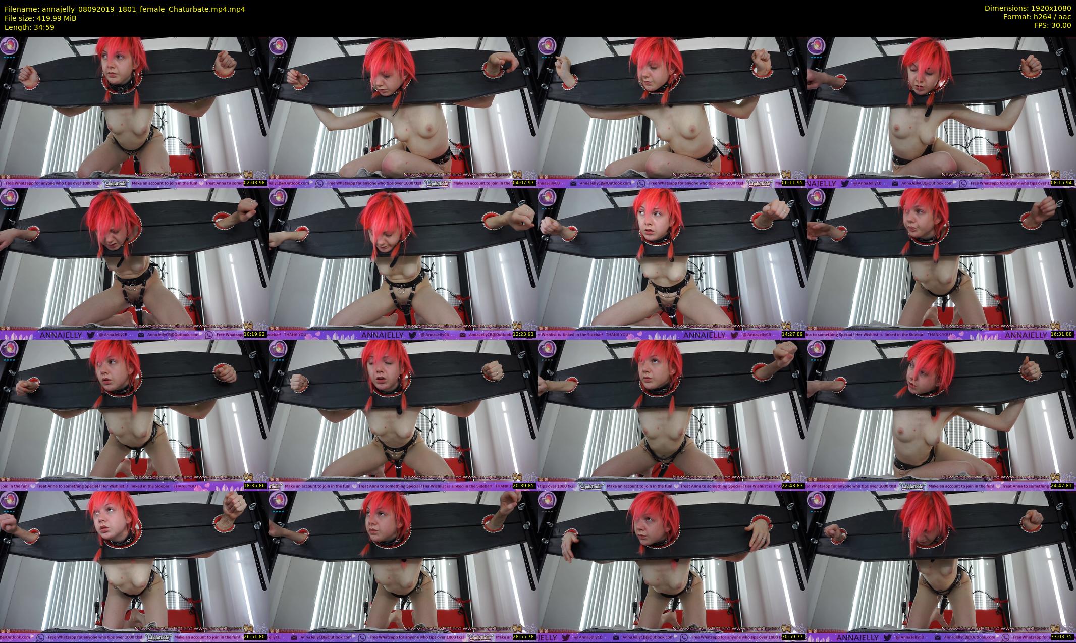 annajelly — 35 minute Chaturbate couple cam show recording, 1080p, Sep 8, 2019