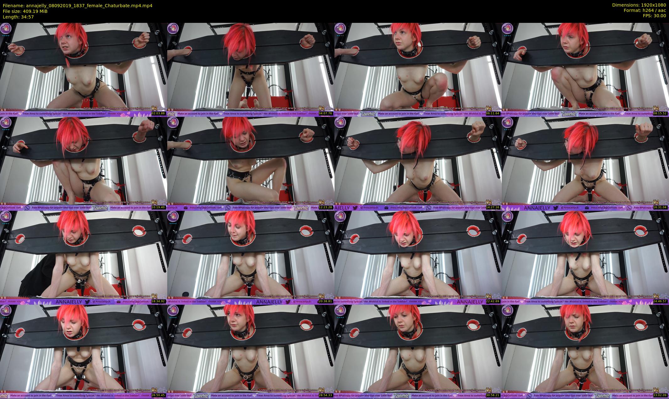annajelly — 35 minute Chaturbate couple cam show recording, 1080p, Sep 8, 2019