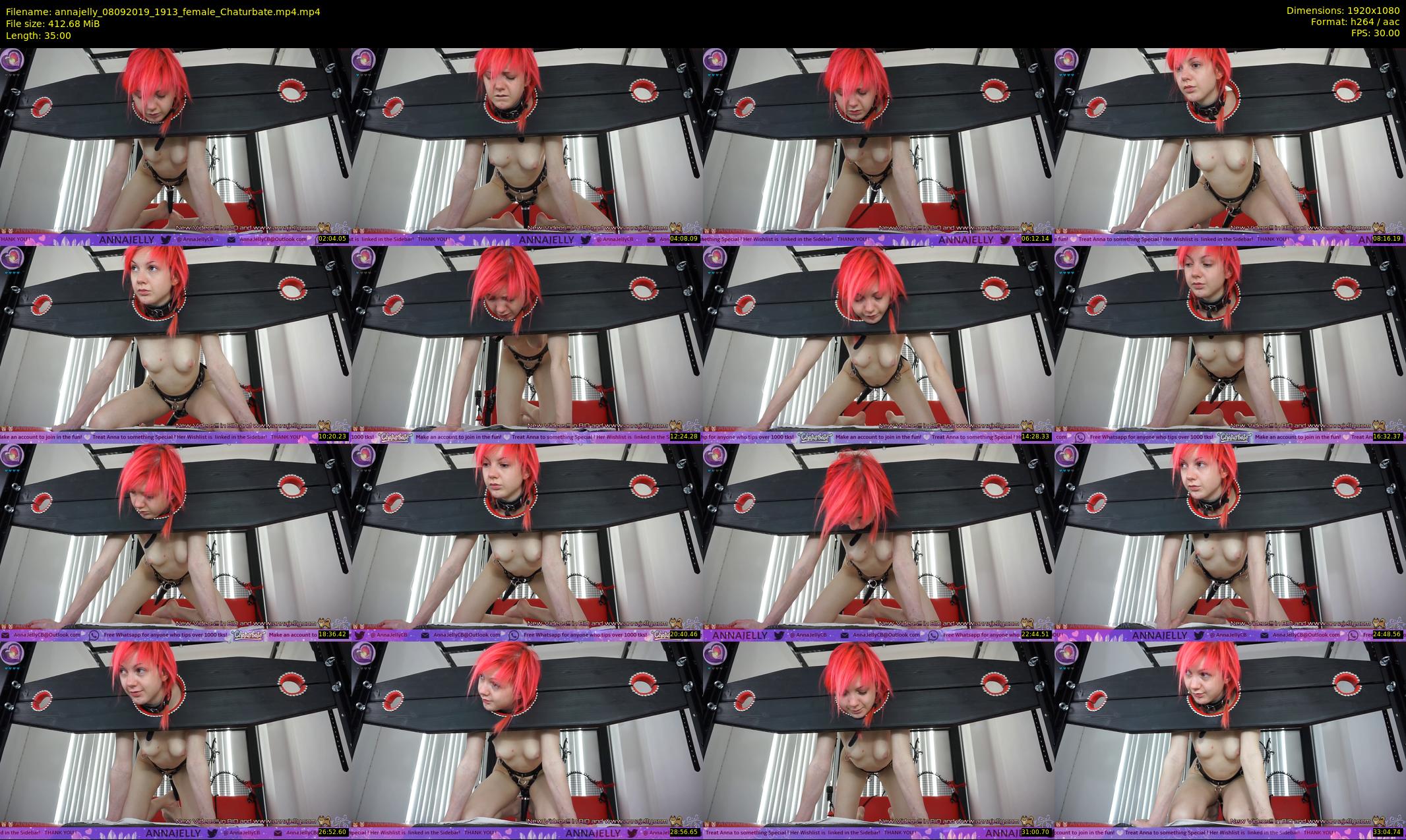 annajelly — 35 minute Chaturbate couple cam show recording, 1080p, Sep 8, 2019