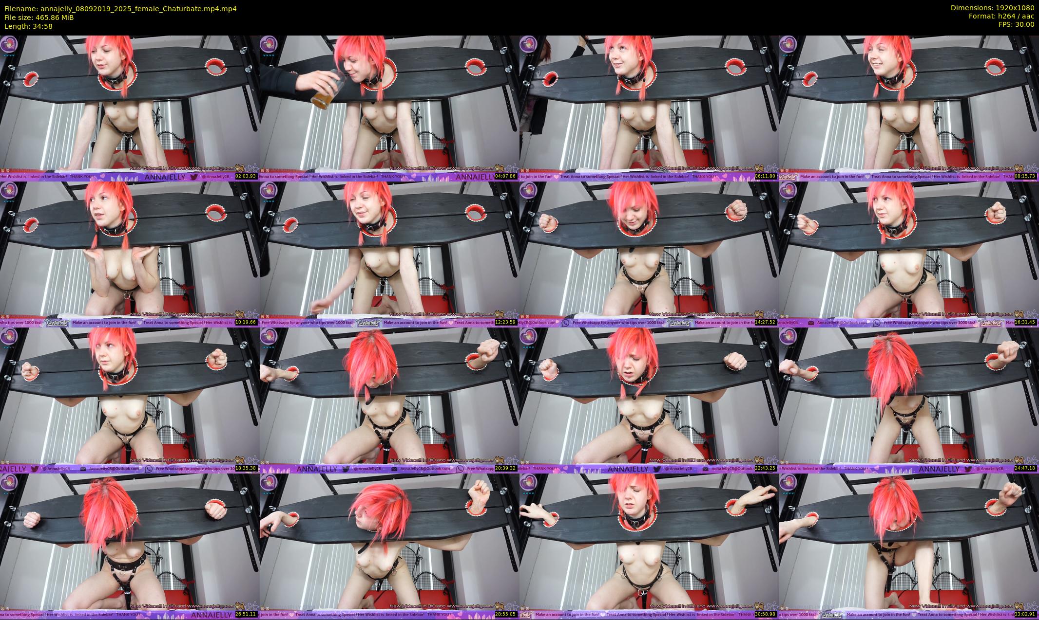 annajelly — 35 minute Chaturbate couple cam show recording, 1080p, Sep 8, 2019