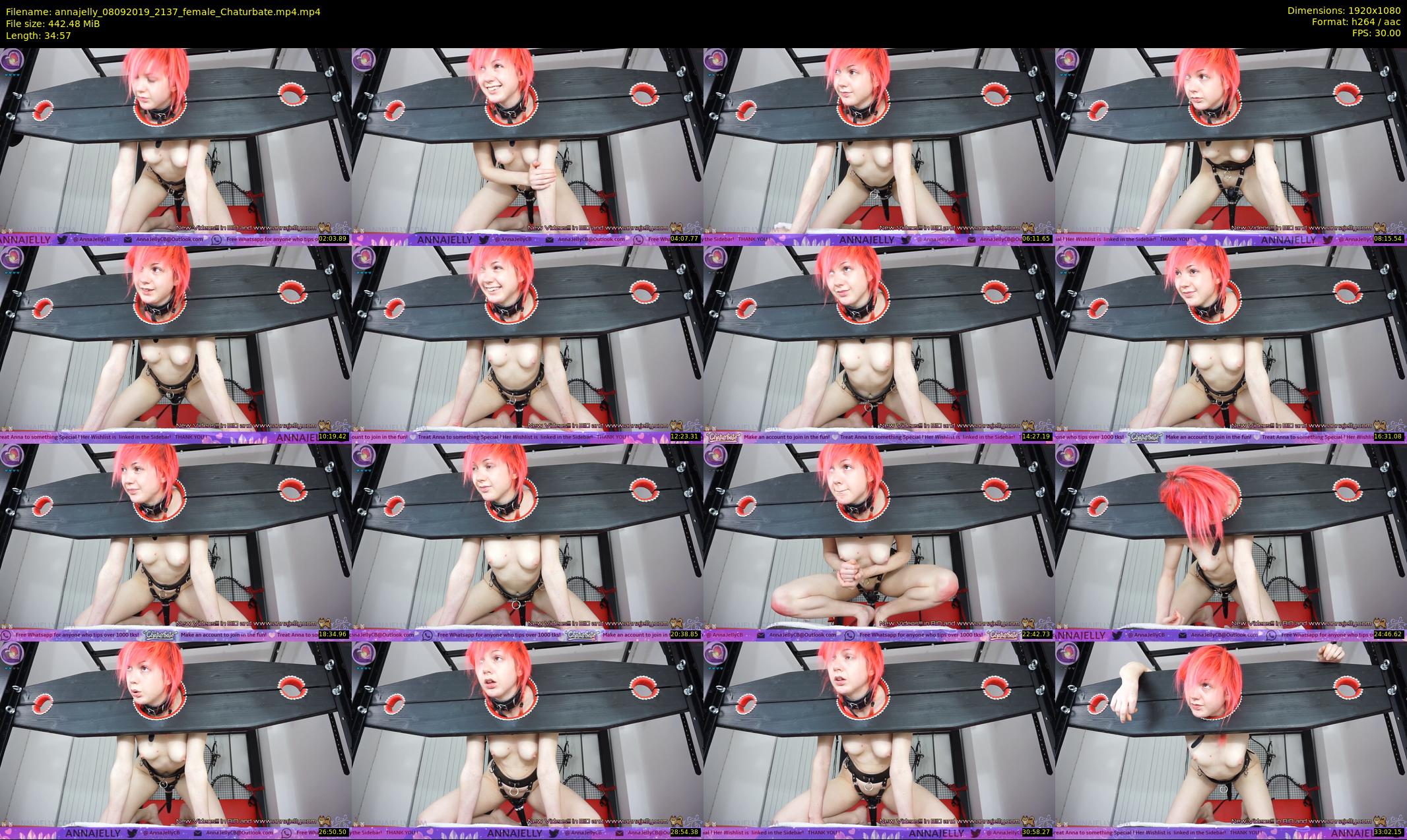 annajelly — 35 minute Chaturbate couple cam show recording, 1080p, Sep 8, 2019