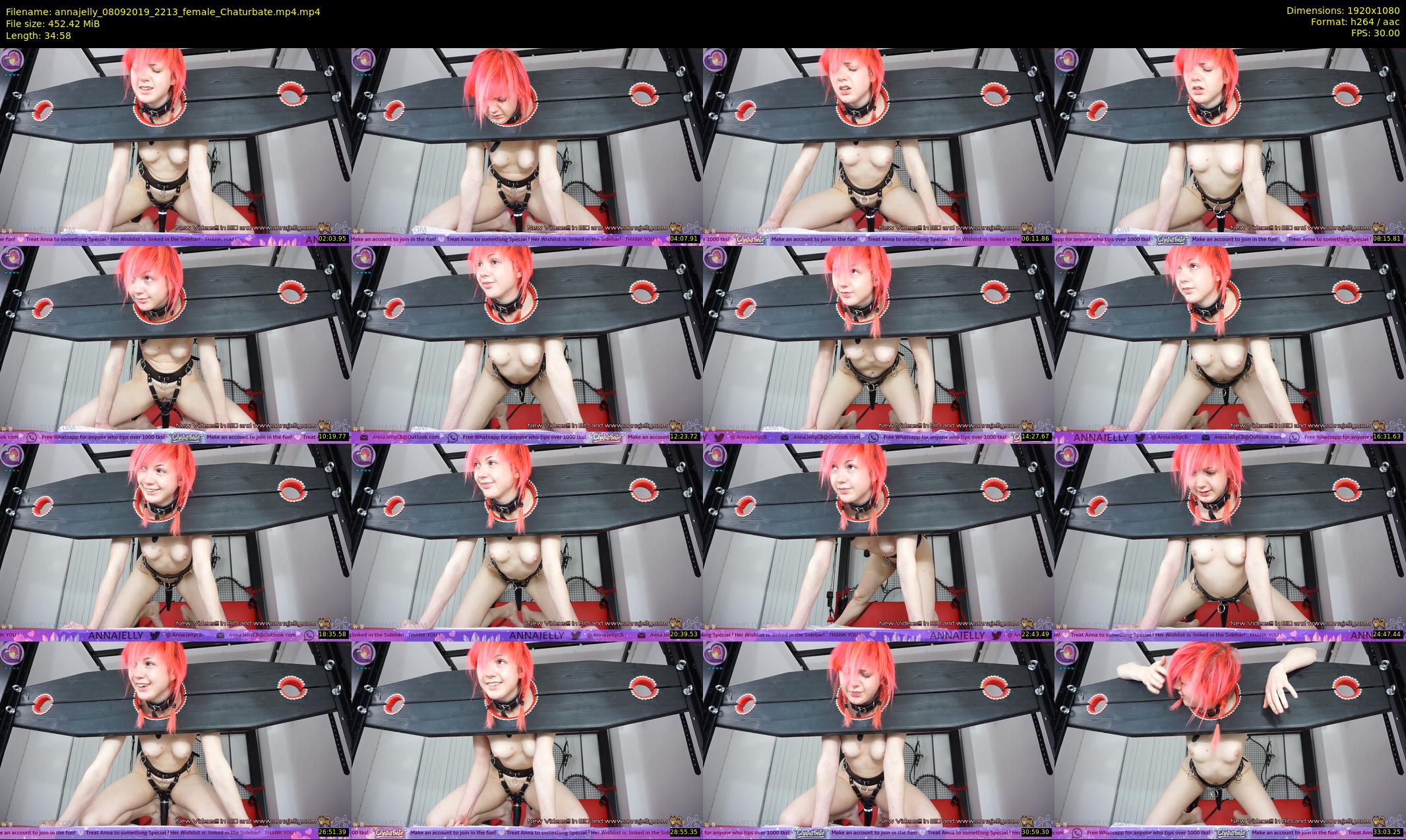 annajelly — 35 minute Chaturbate couple cam show recording, 1080p, Sep 8, 2019