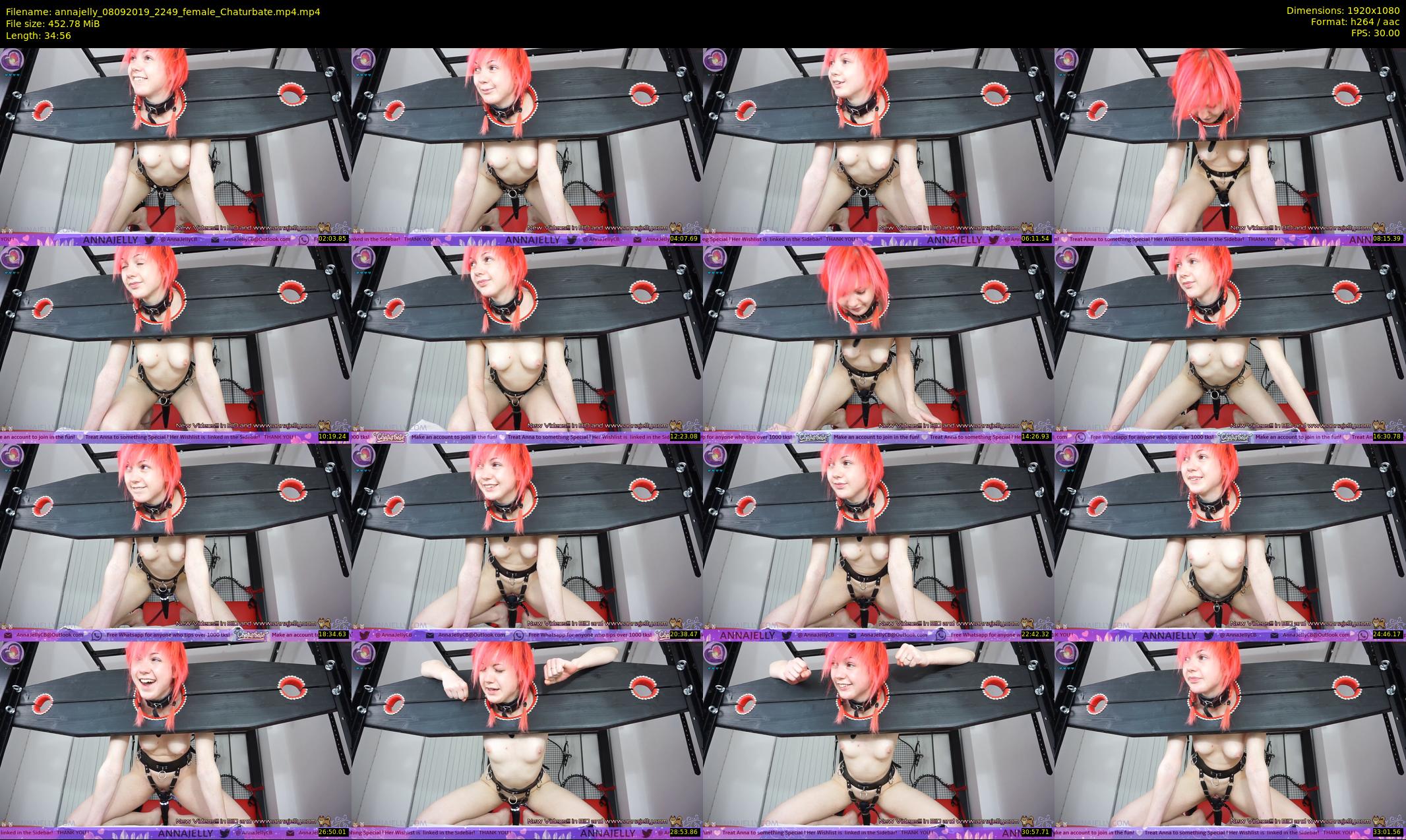 annajelly — 35 minute Chaturbate couple cam show recording, 1080p, Sep 8, 2019