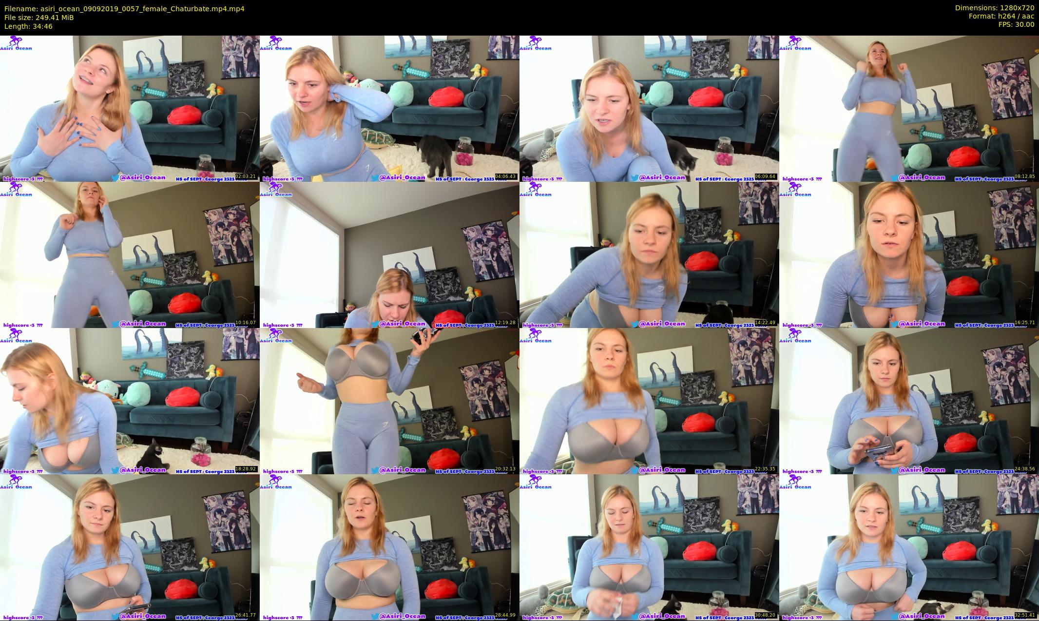 asiri_ocean — 35 minute Chaturbate female cam show recording, 720p, Sep 9, 2019