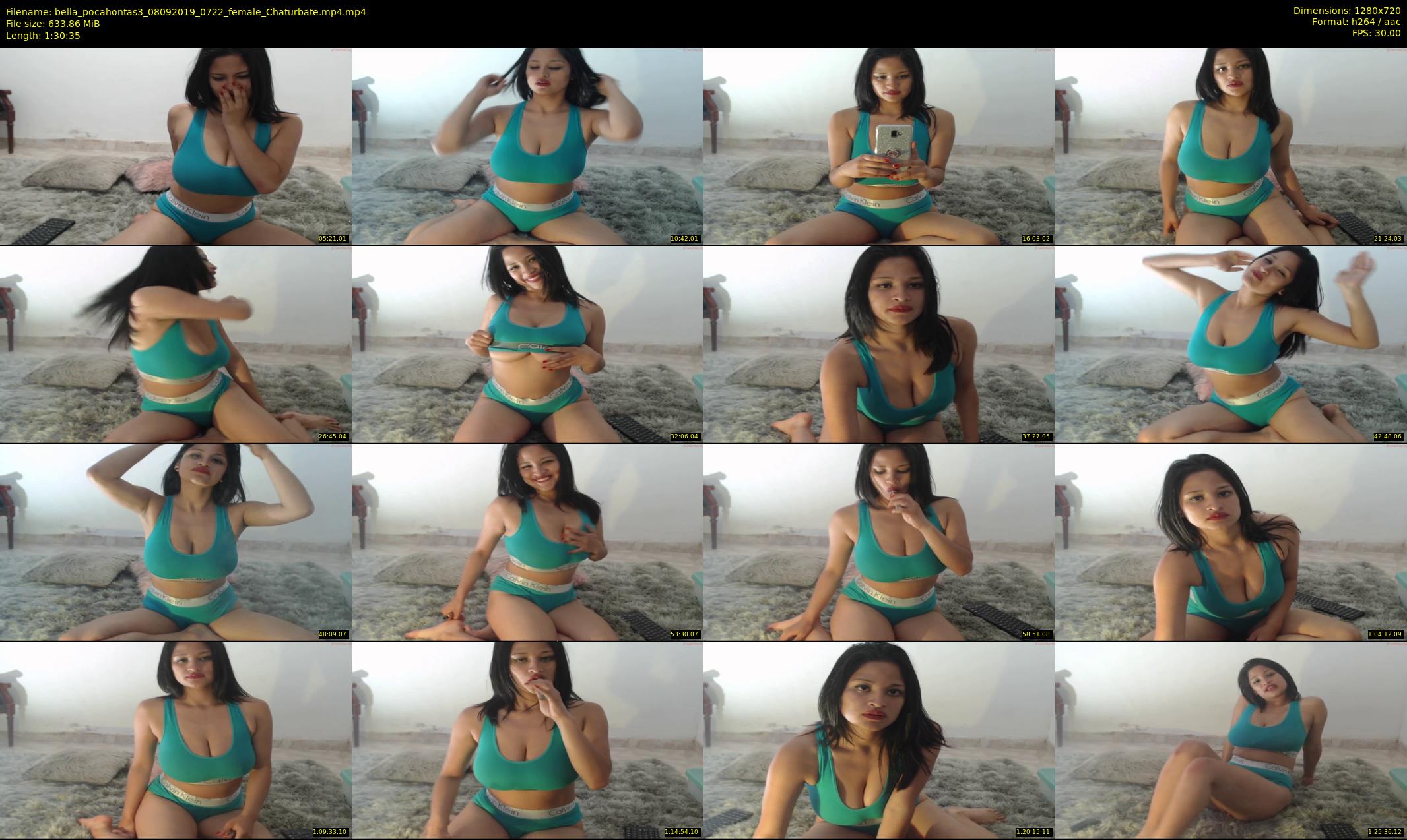 bella_pocahontas3 — 91 minute Chaturbate female cam show recording, 720p, Sep 8, 2019