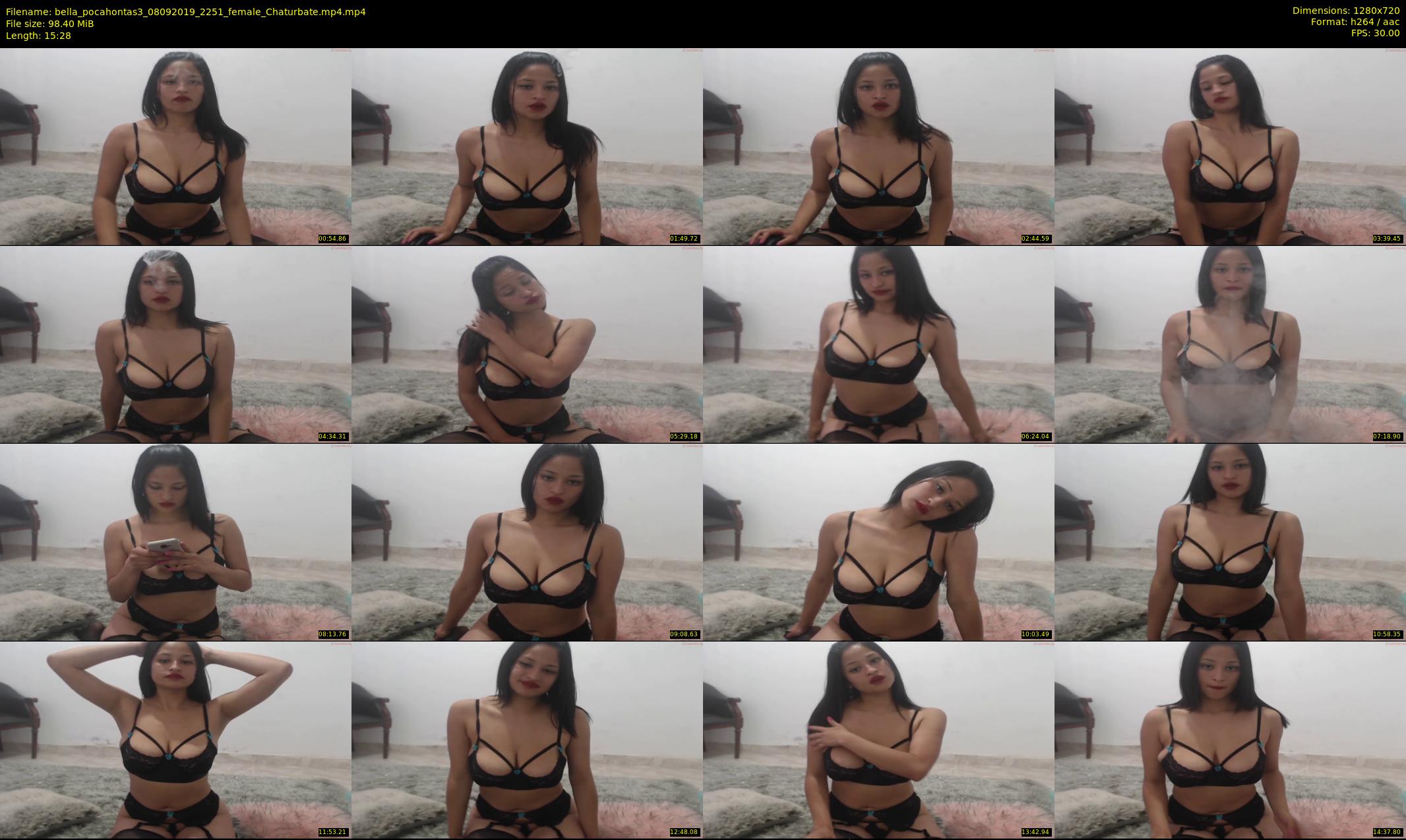 bella_pocahontas3 — 16 minute Chaturbate female cam show recording, 720p, Sep 8, 2019